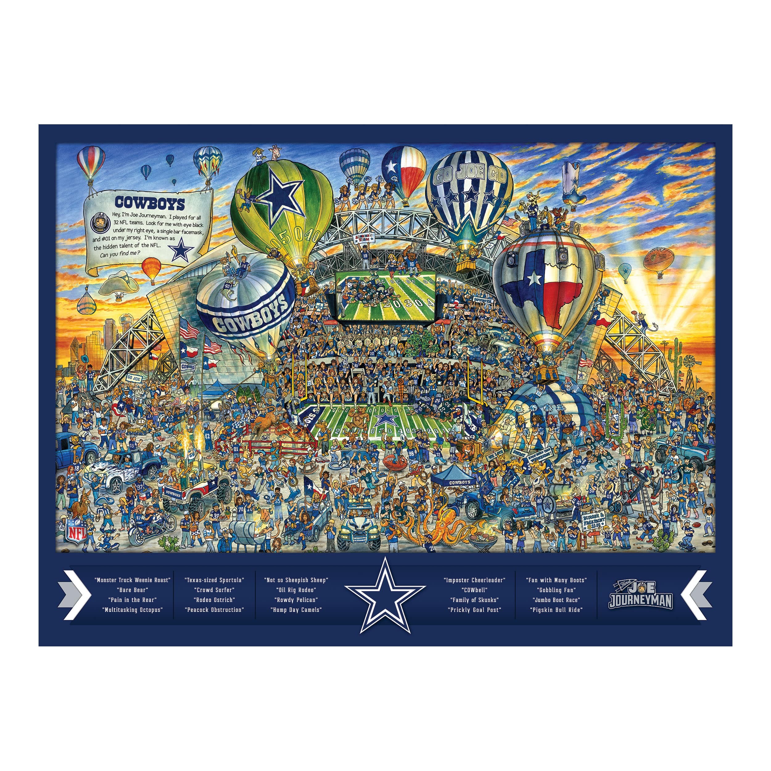 Joe Journeyman NFL 500 Piece Jigsaw Puzzle