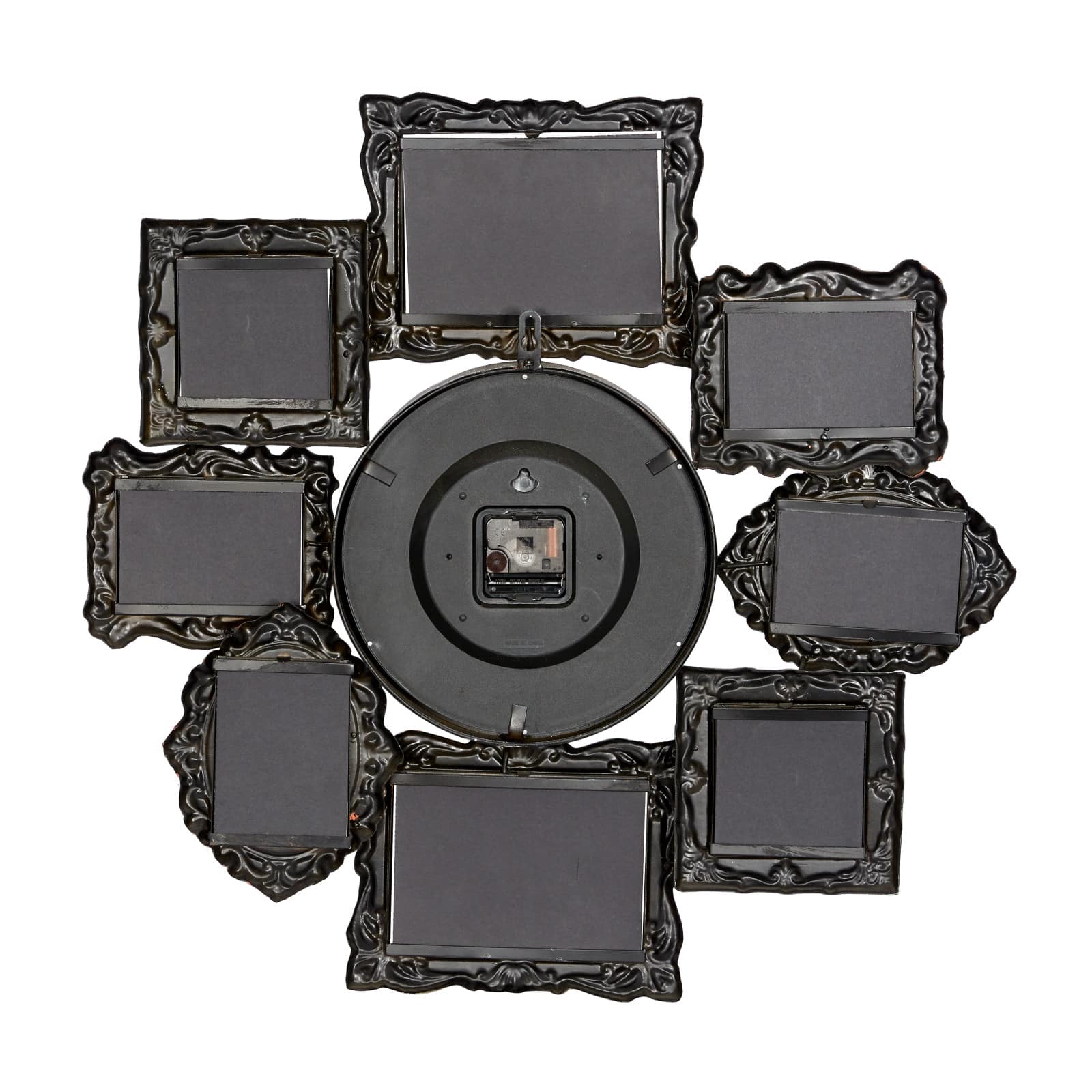 25" Multicolored Metal Frames Wall Clock