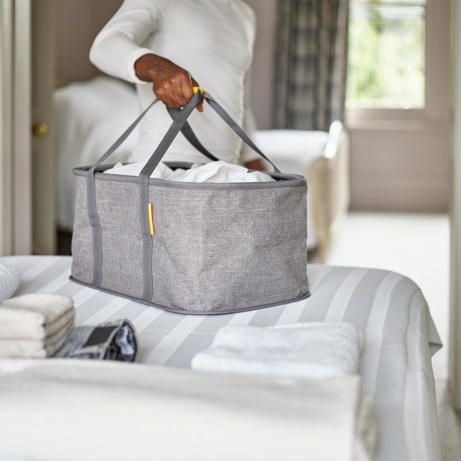 Joseph Joseph Hold-All Collapsible 35L Laundry Basket Gray