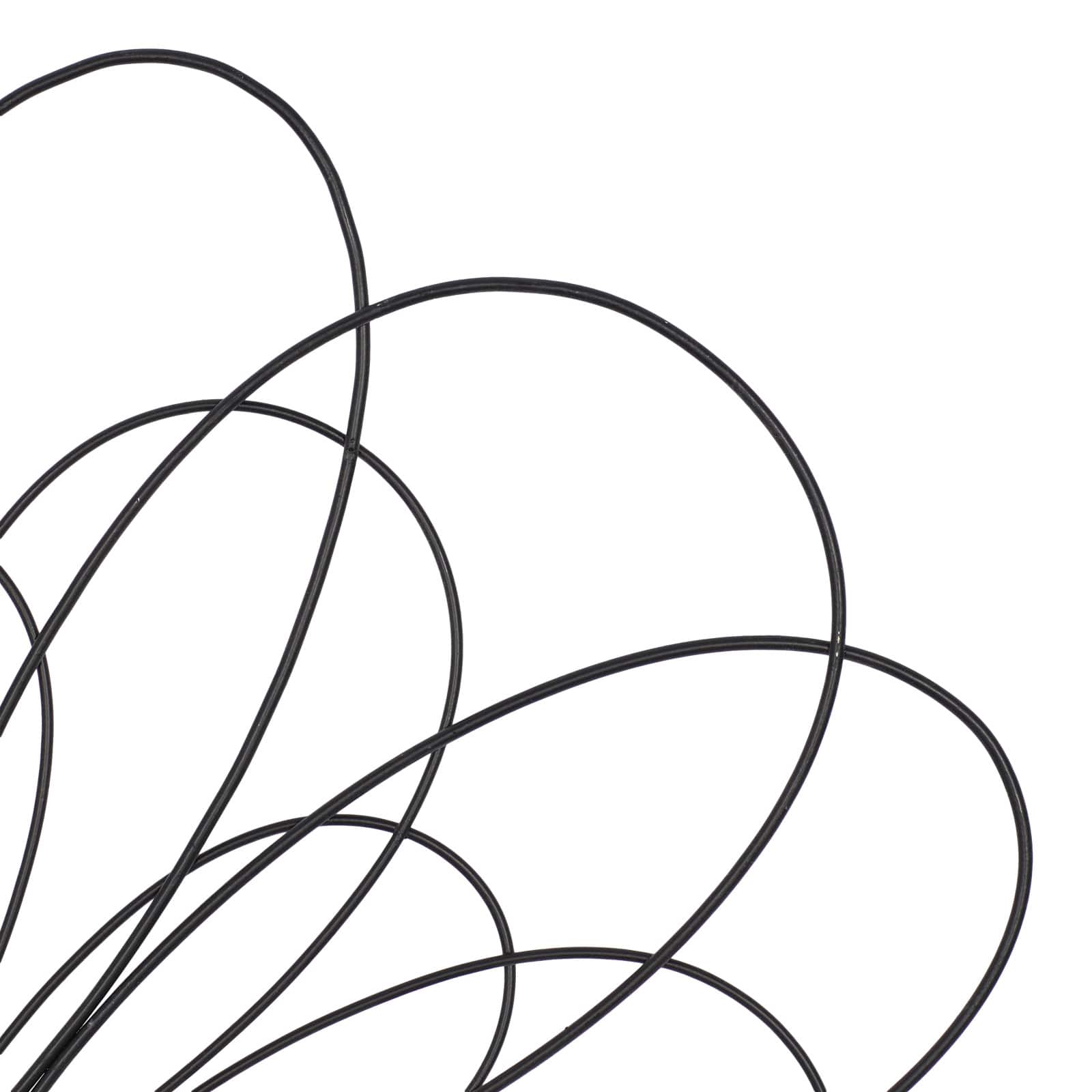 29" Black Metal Modern Floral Wall Décor