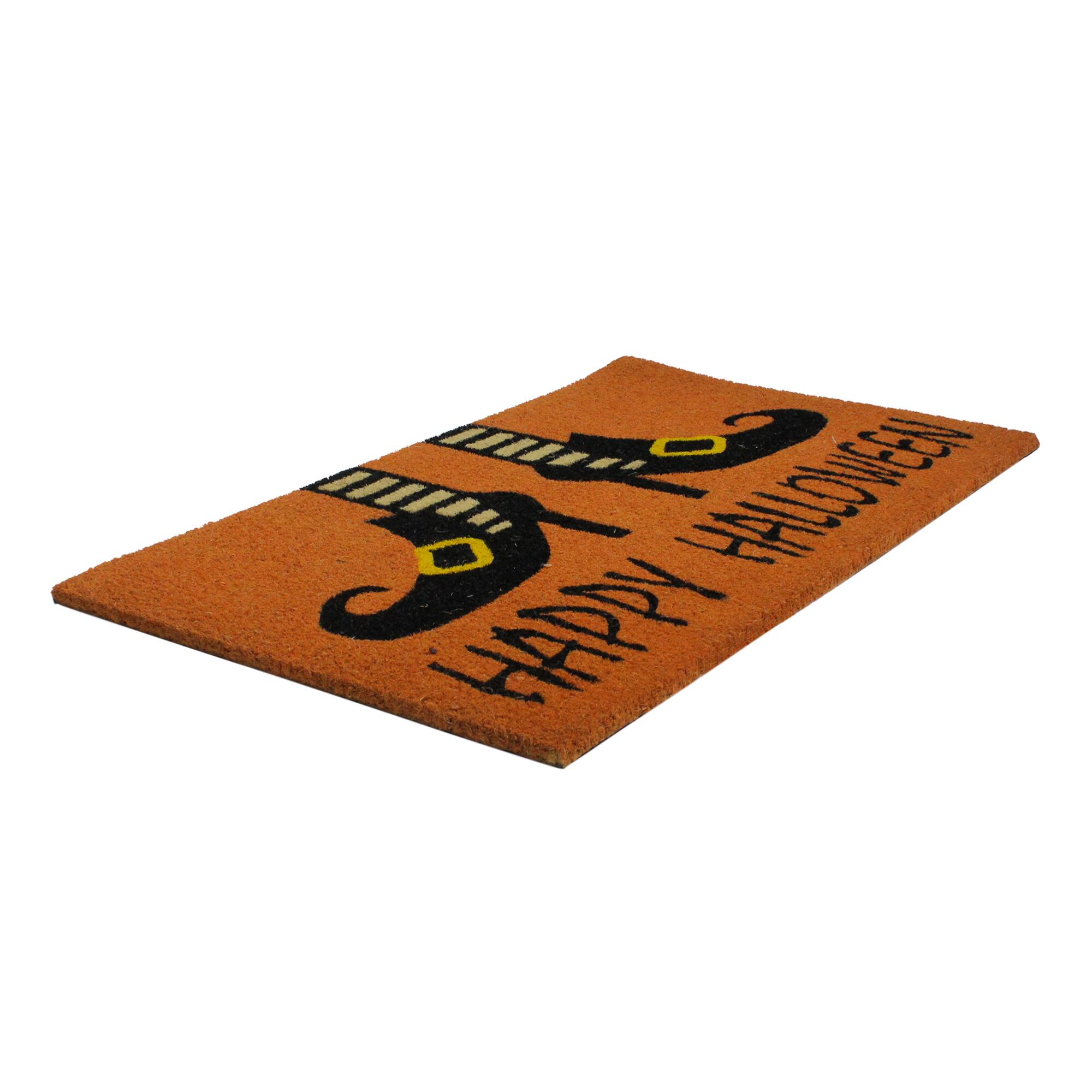 Wicked Witch Shoes &#x22;Happy Halloween&#x22; Coir Doormat, 18&#x22; x 30&#x22;