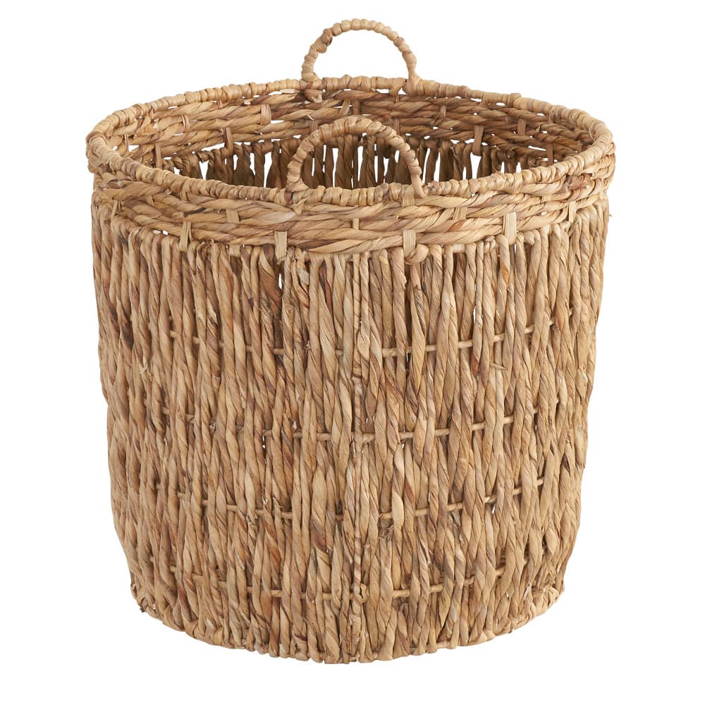 Household Essentials Tall Hyacinth Wicker Floor Basket