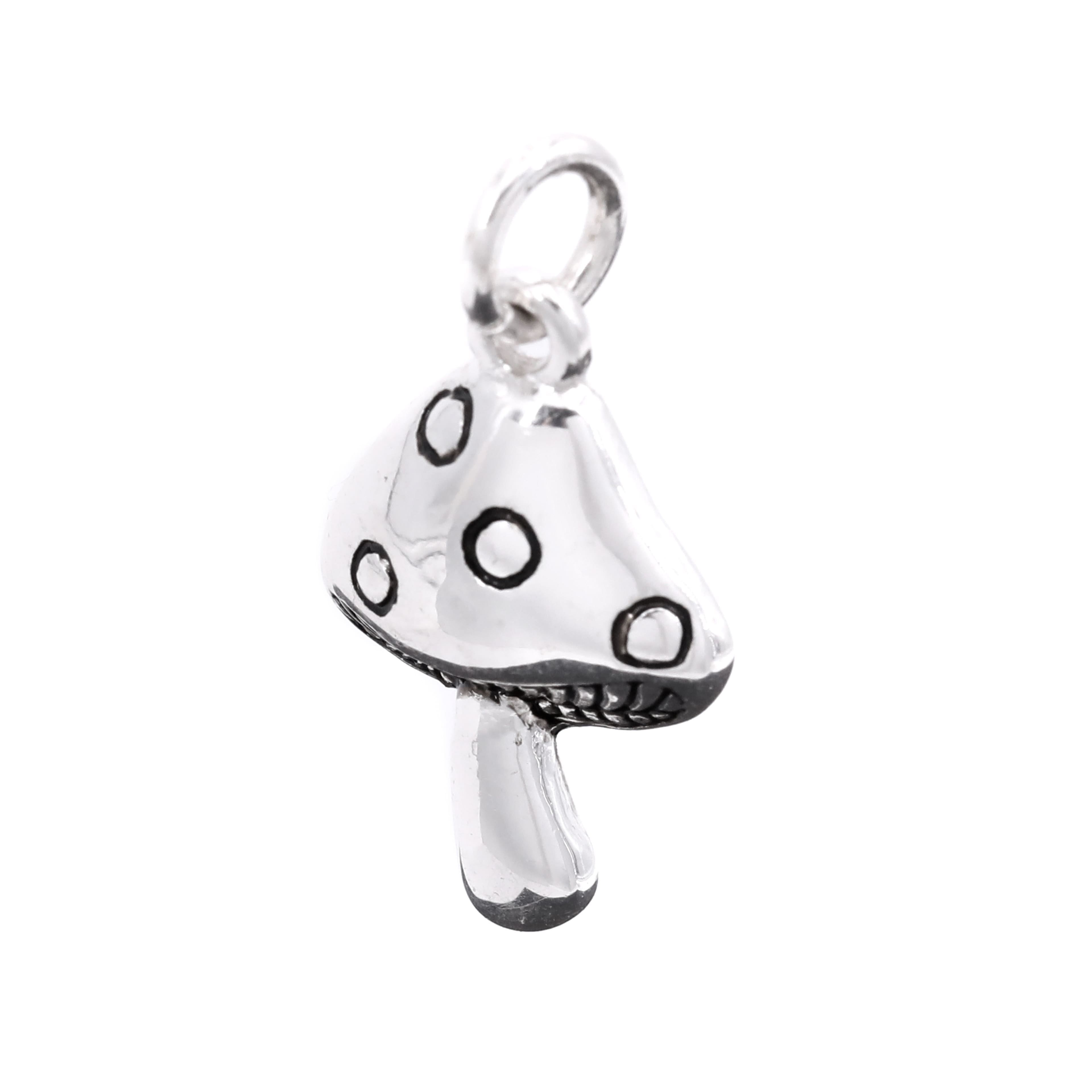 12 Pack: Silver Plated Mushroom Charm by Bead Landing™