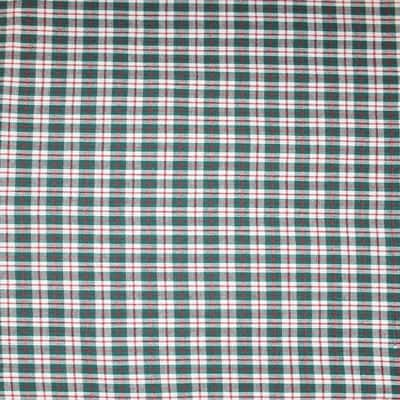 Feldman Green & Red Small Homespun Plaid Cotton Fabric | Michaels