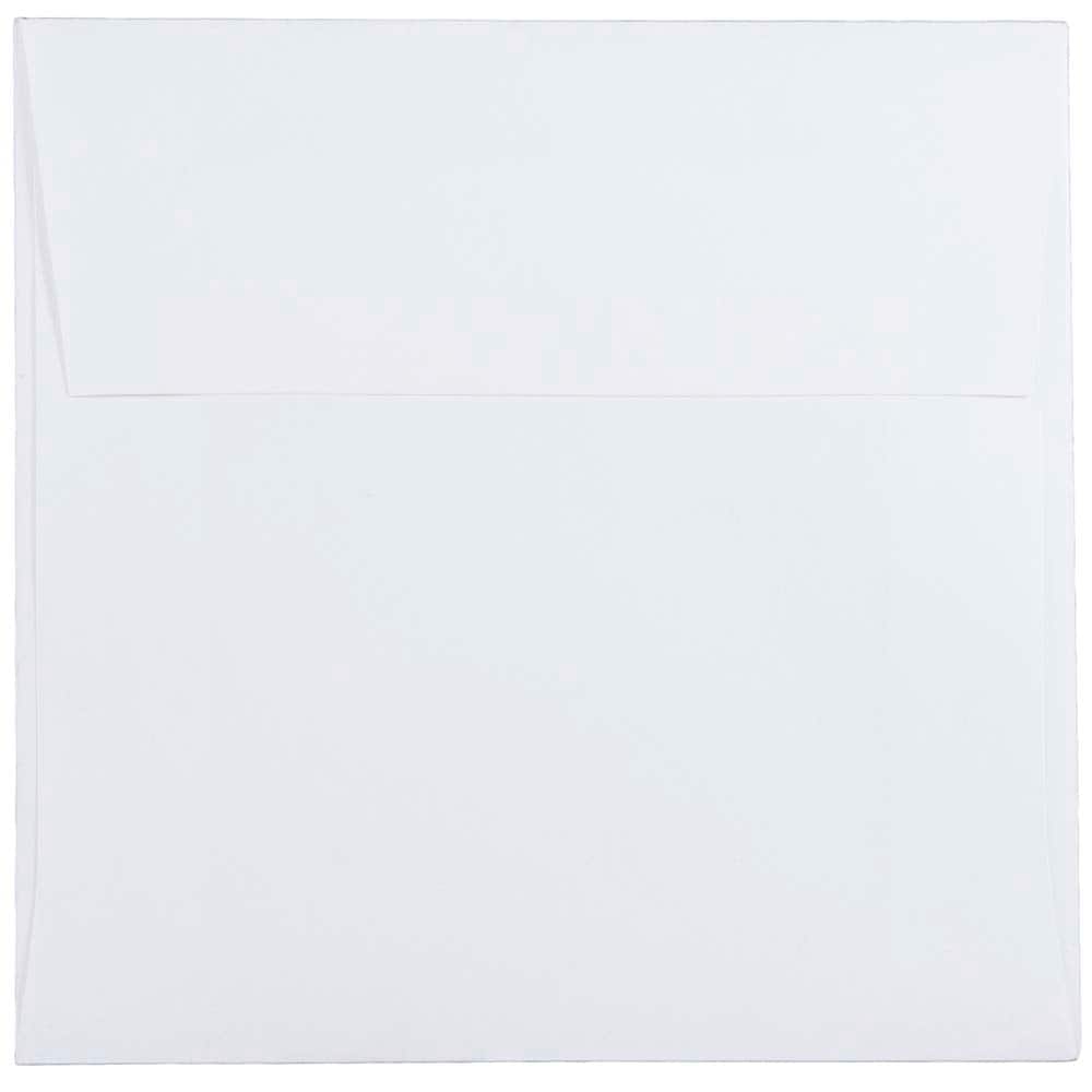 JAM Paper 5.5" x 5.5" White Square Invitation Envelopes