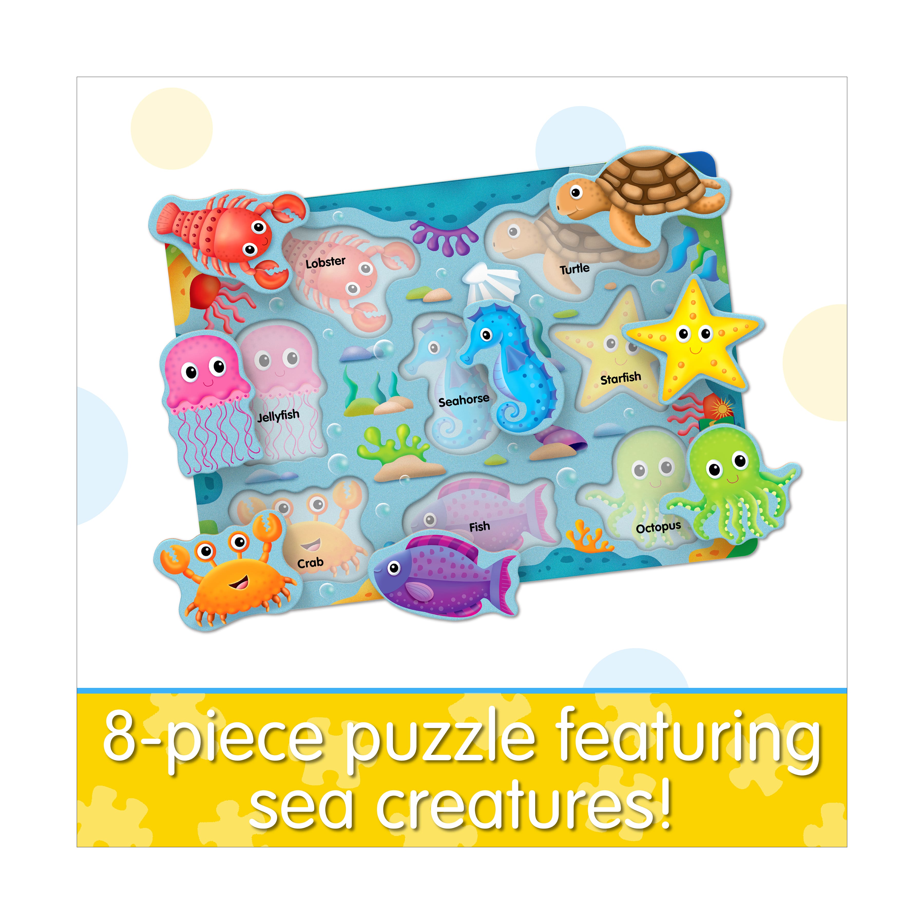 My First Lift &#x26; Learn Puzzle - Under the Sea: 8 Pcs