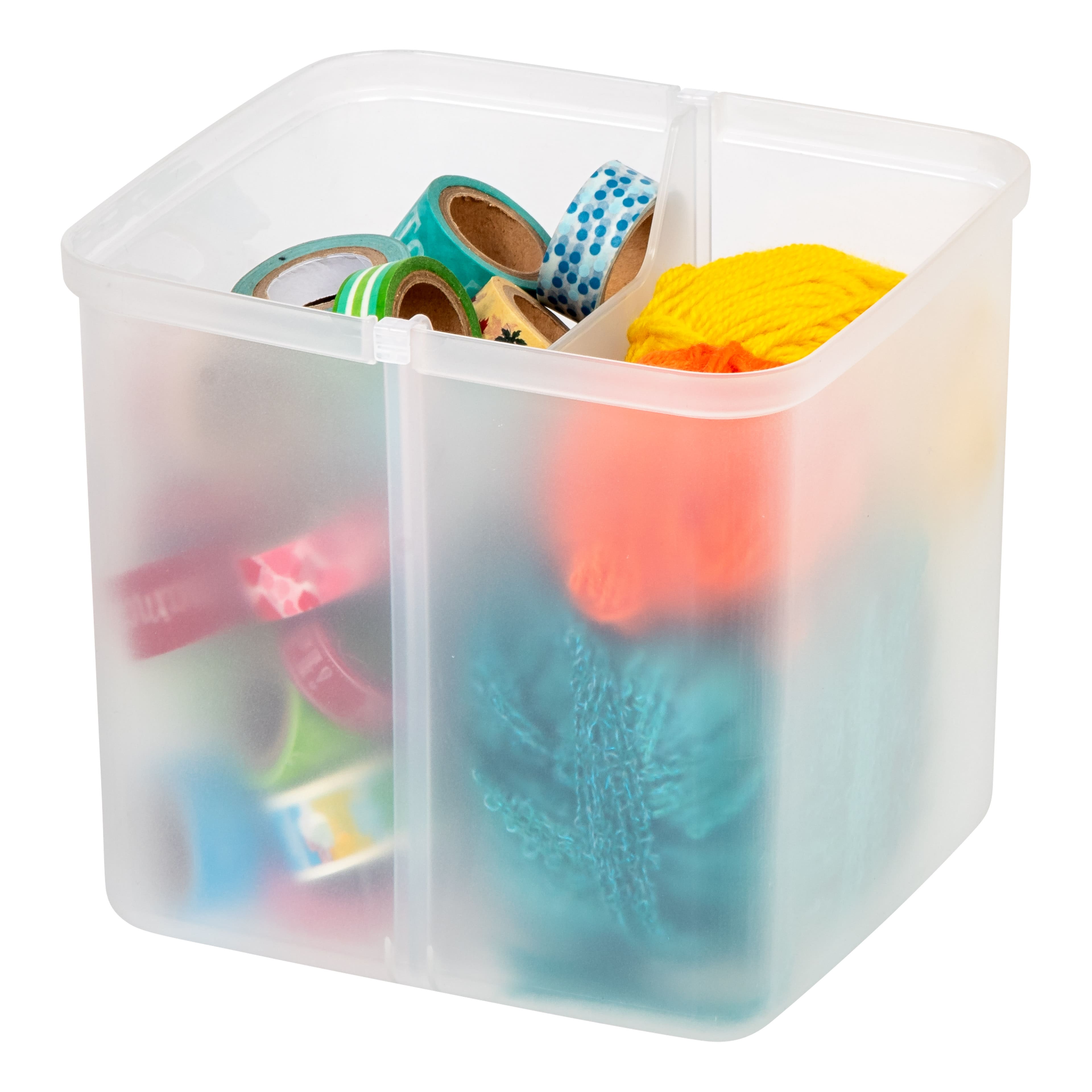 IRIS&#xAE; Portable Divided Plastic Craft Bin