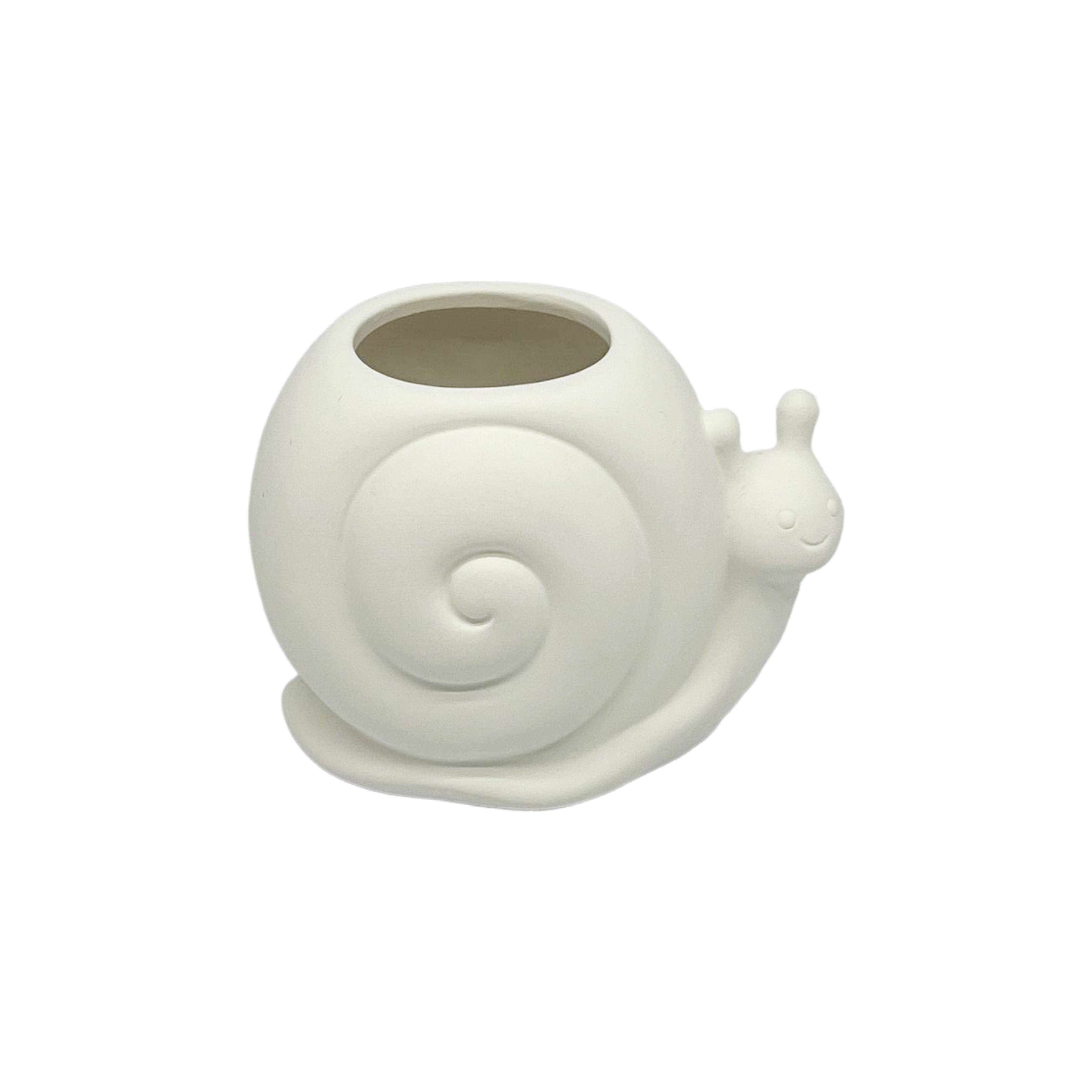 2.75&#x22; Snail Bud Vase DIY Ceramic D&#xE9;cor by Make Market&#xAE;