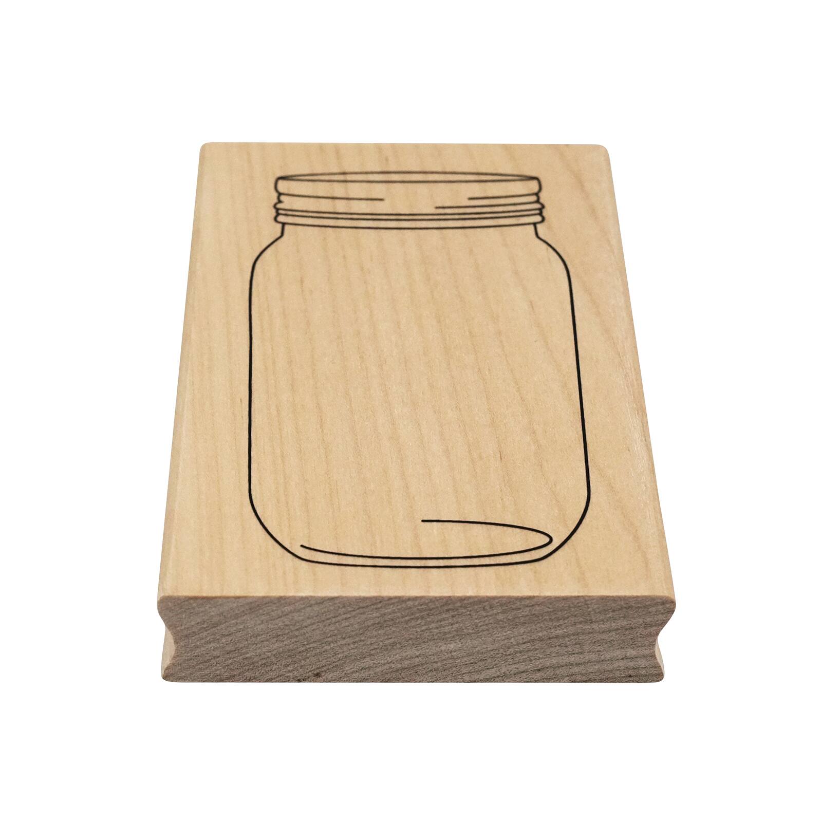 Mason Jar Wood Stamp by Recollections™ Michaels