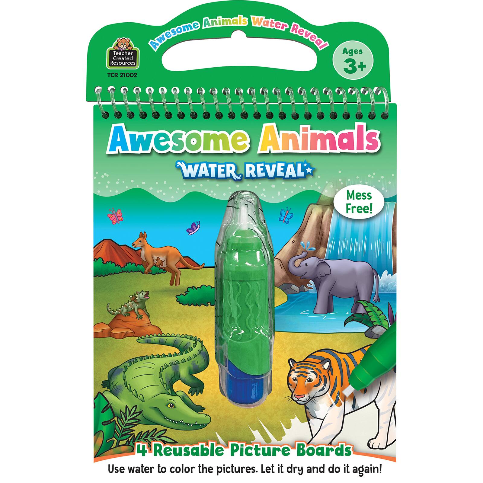 Teacher Created Resources Awesome Animals Water Reveal Book Set, 6ct.