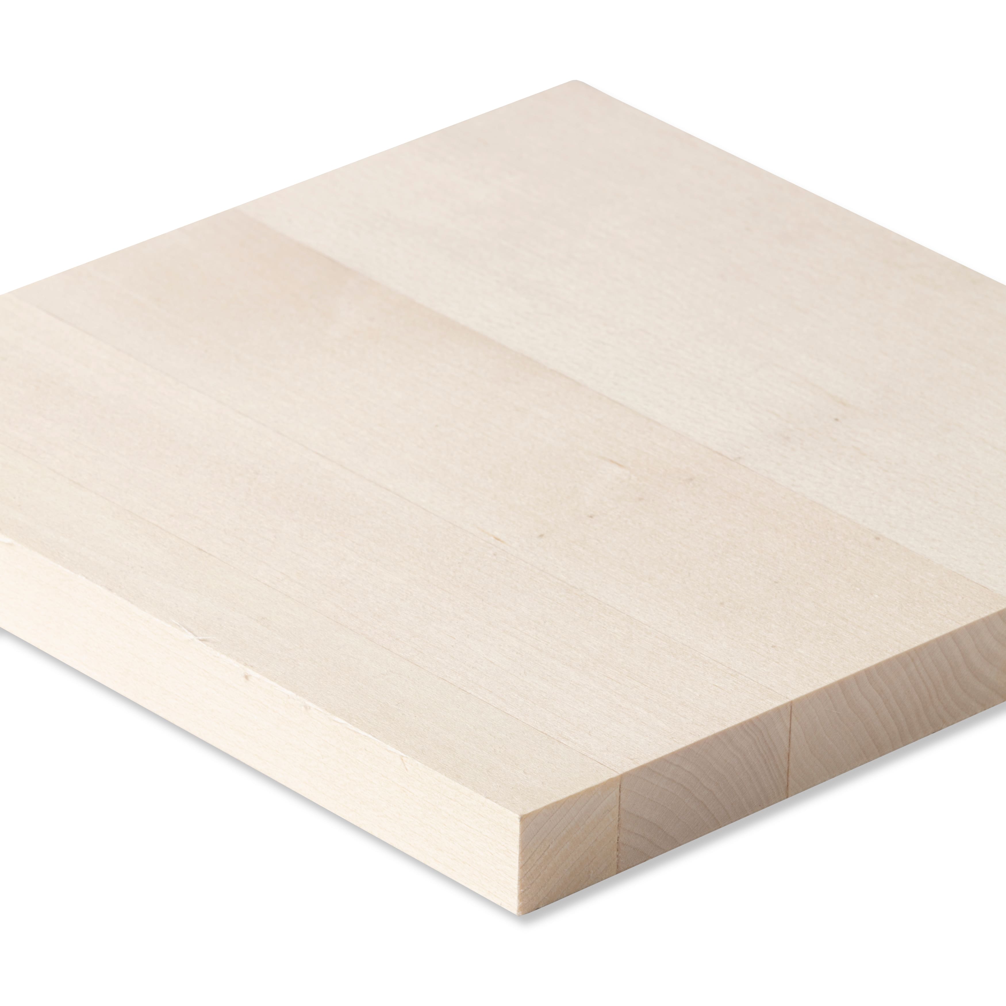 6 Pack: 8&#x22; Basswood Square Panel by Make Market&#xAE;