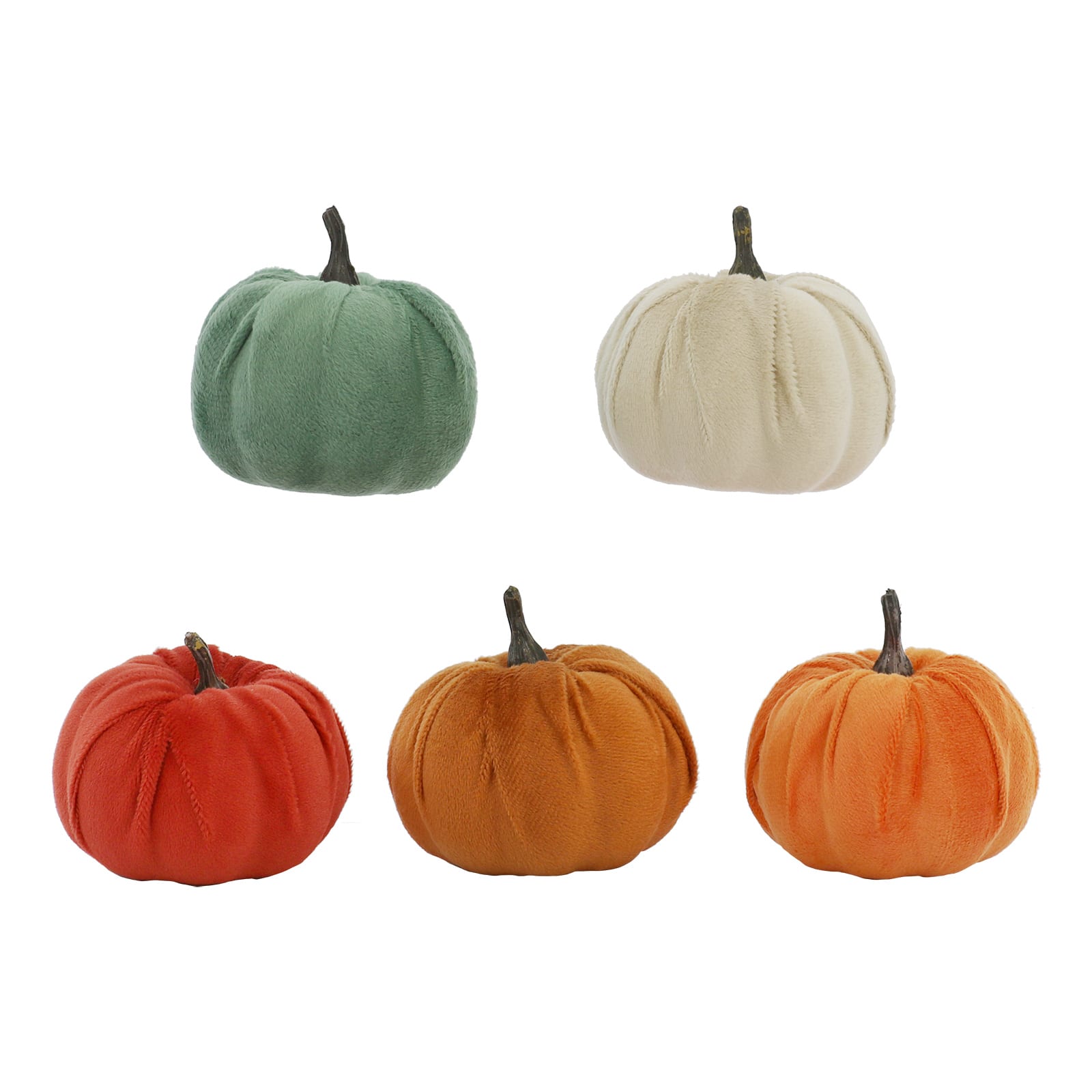 2.5&#x22; Velvet Decorative Pumpkin Set by Ashland&#xAE;