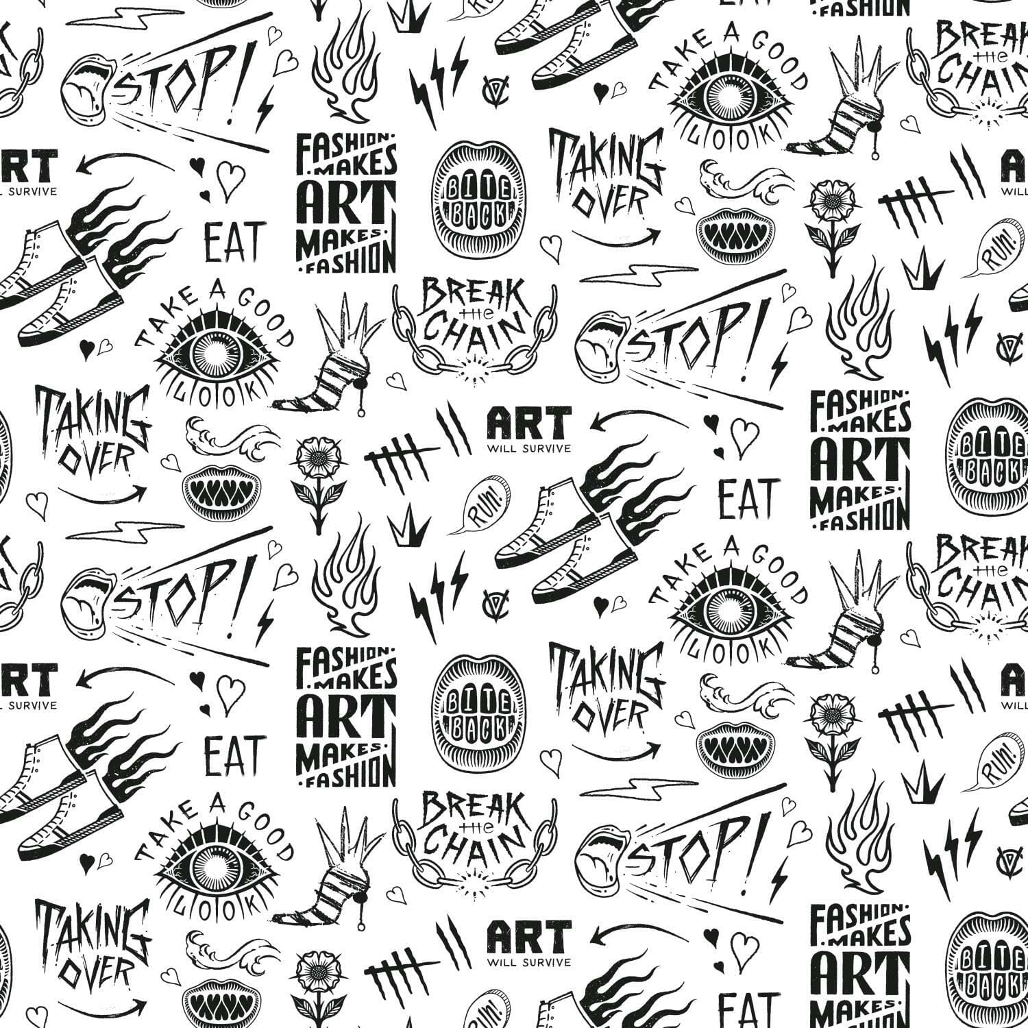 RoomMates Disney® Cruella Graffiti Peel & Stick Wallpaper