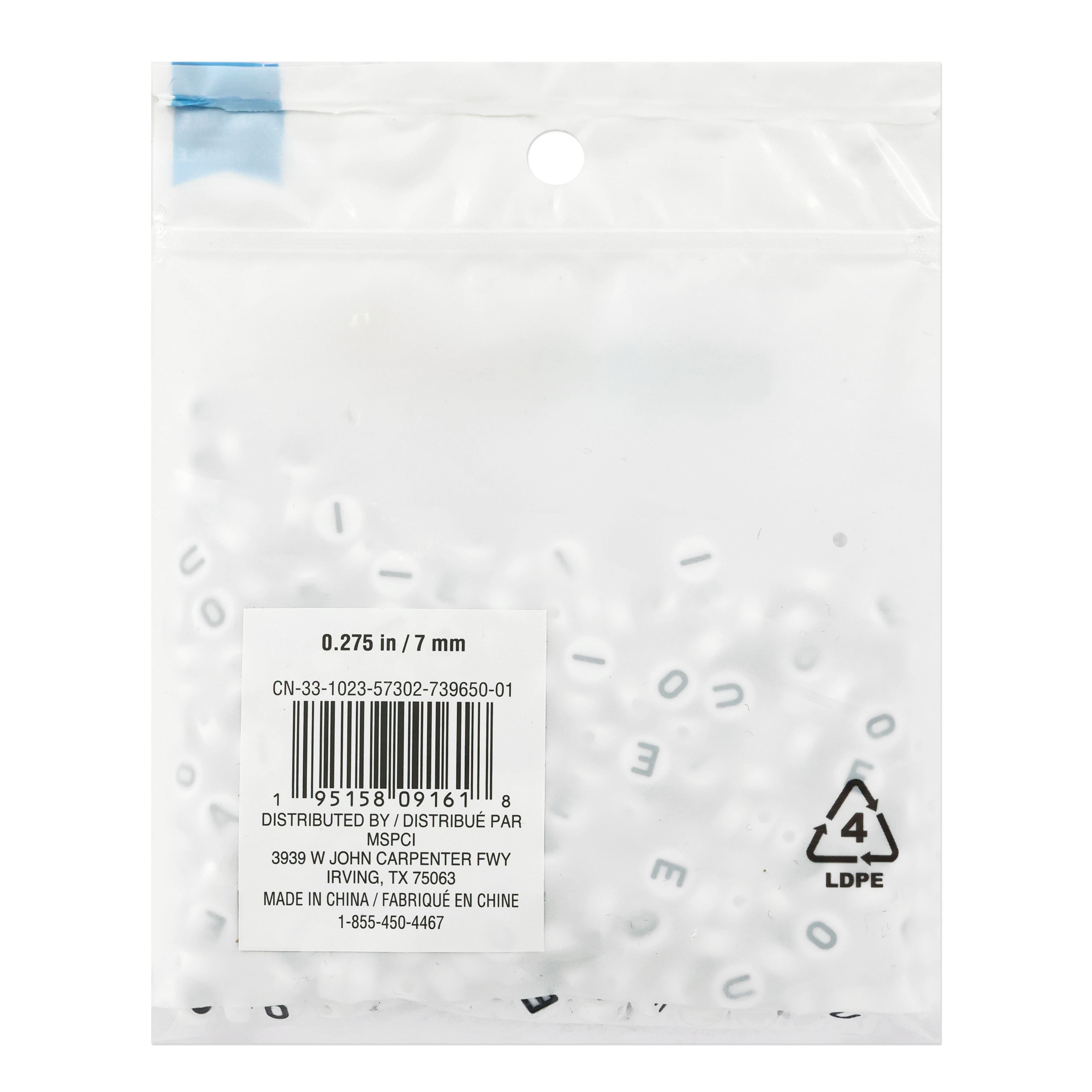 12 Packs: 340 ct. (4,080 total) 7mm Vowel Alphabet Beads by Creatology™