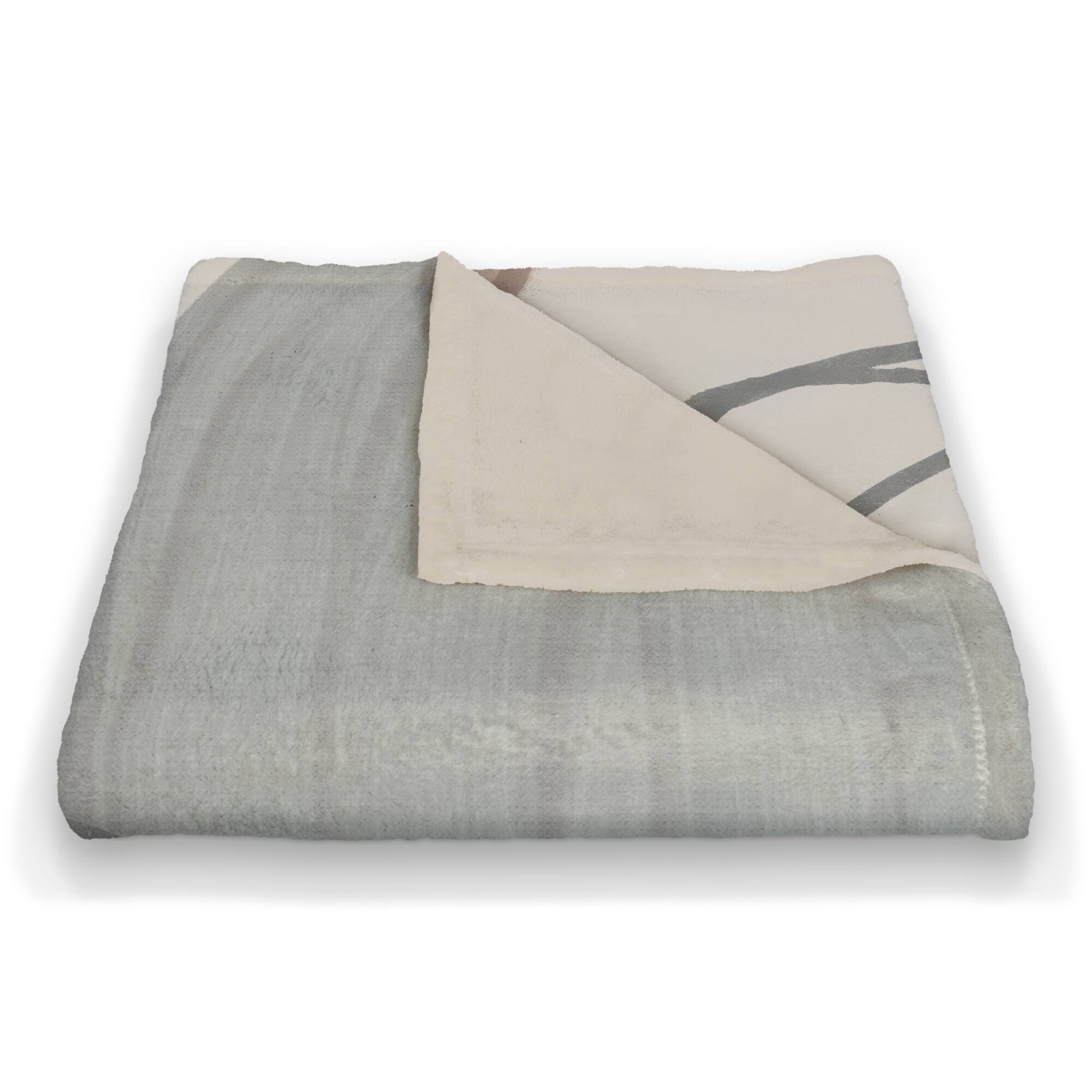 Chic Urban Abstract II 50&#x22; x 60&#x22; Coral Fleece Blanket