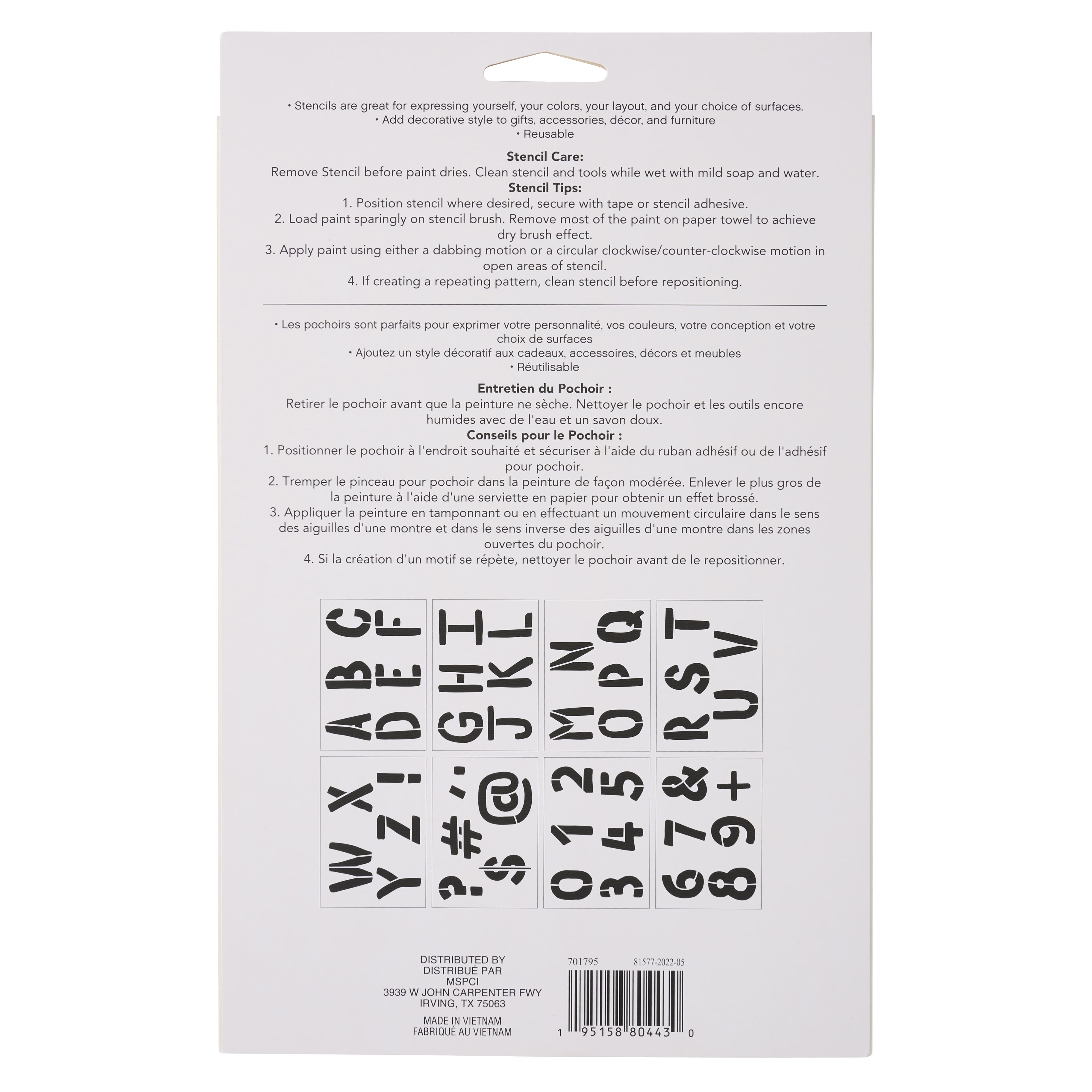 3" Bold Letters Alphabet Stencils by Craft Smart®