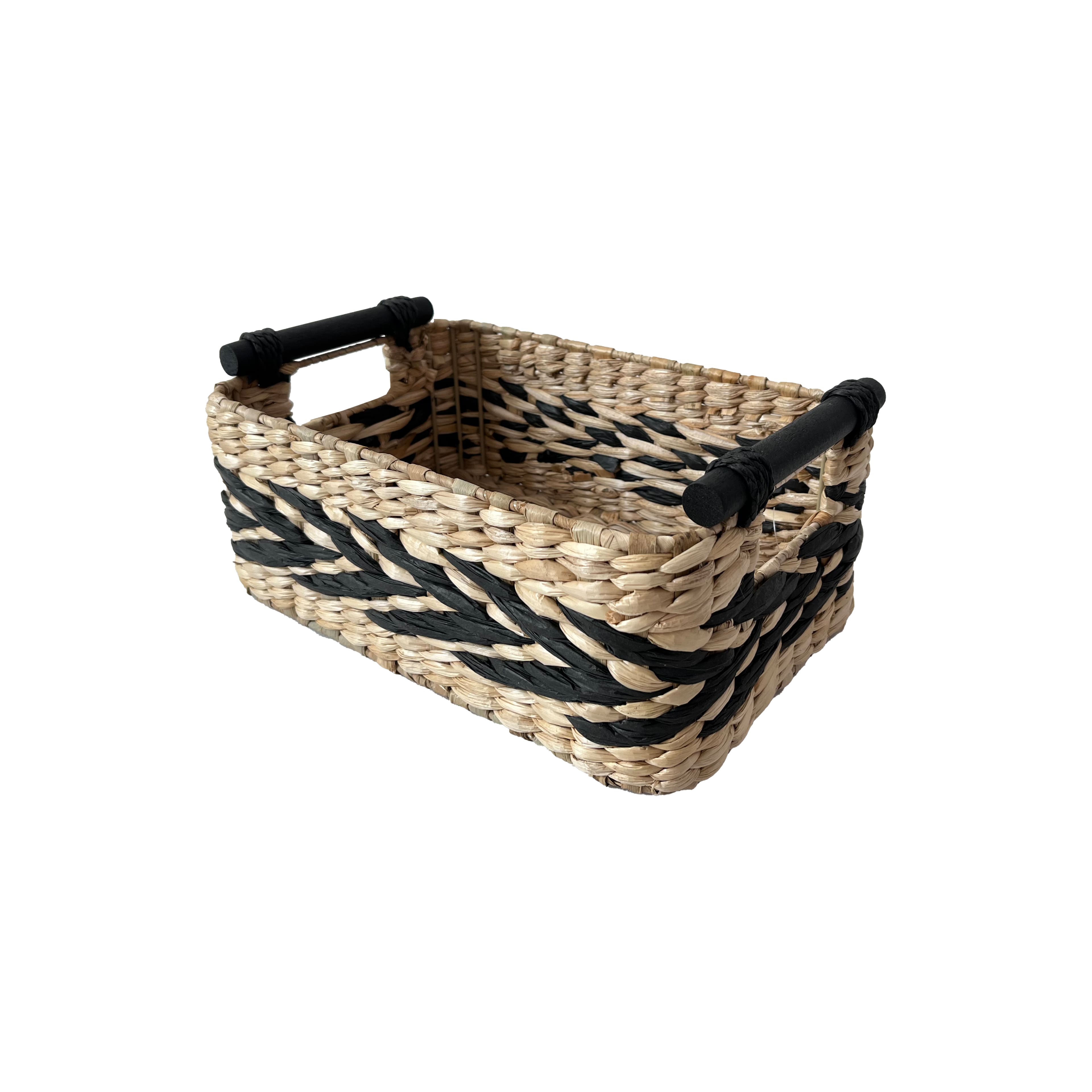 Black &#x26; Natural Brown Tribal Basket by Ashland&#xAE;