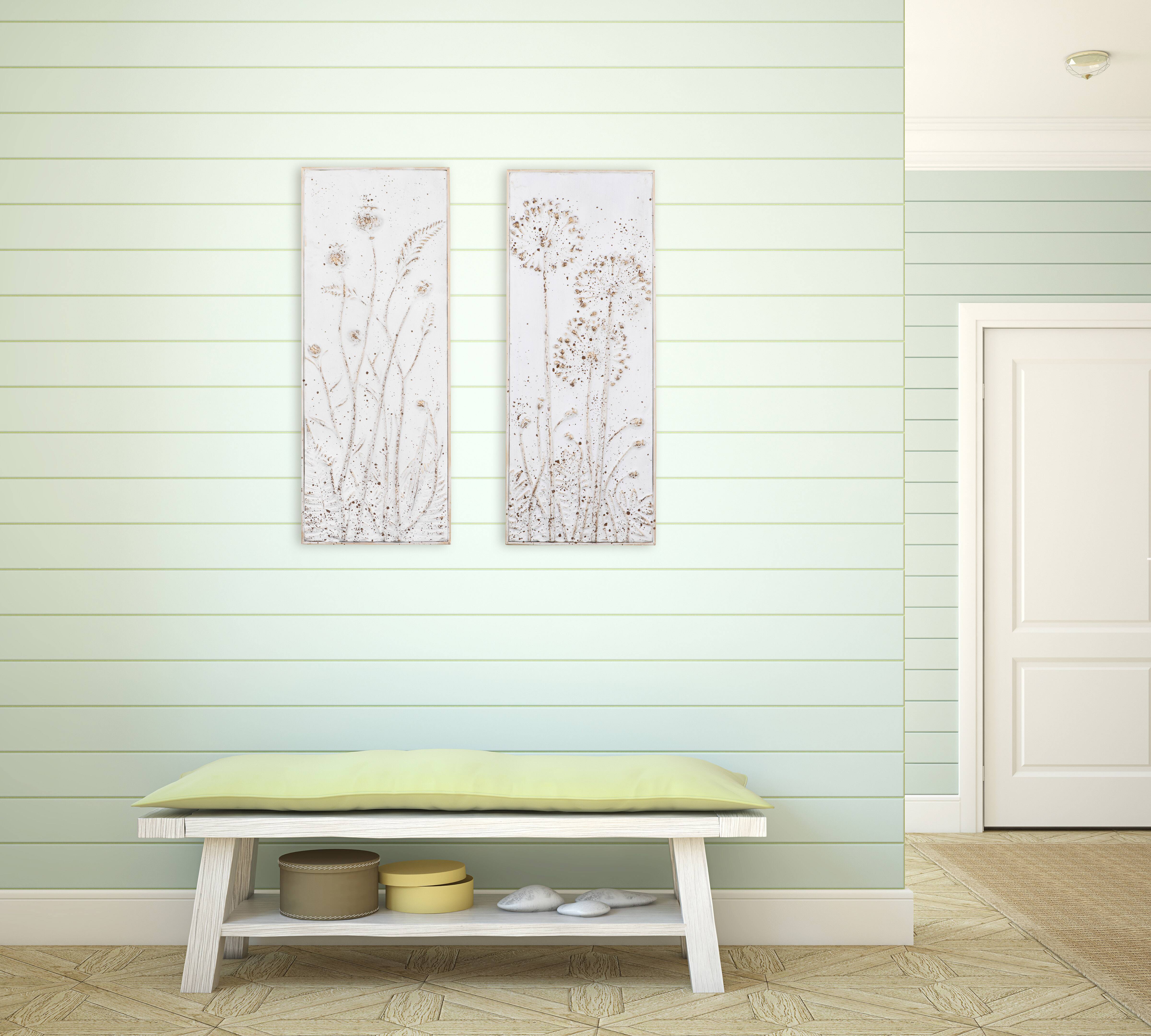 Hello Honey&#xAE; Metal Wall D&#xE9;cor with Flowers Set