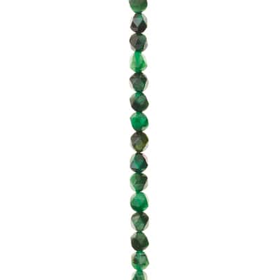 Green Dyed Faceted Tiger's Eye Beads, 6mm by Bead Landing™