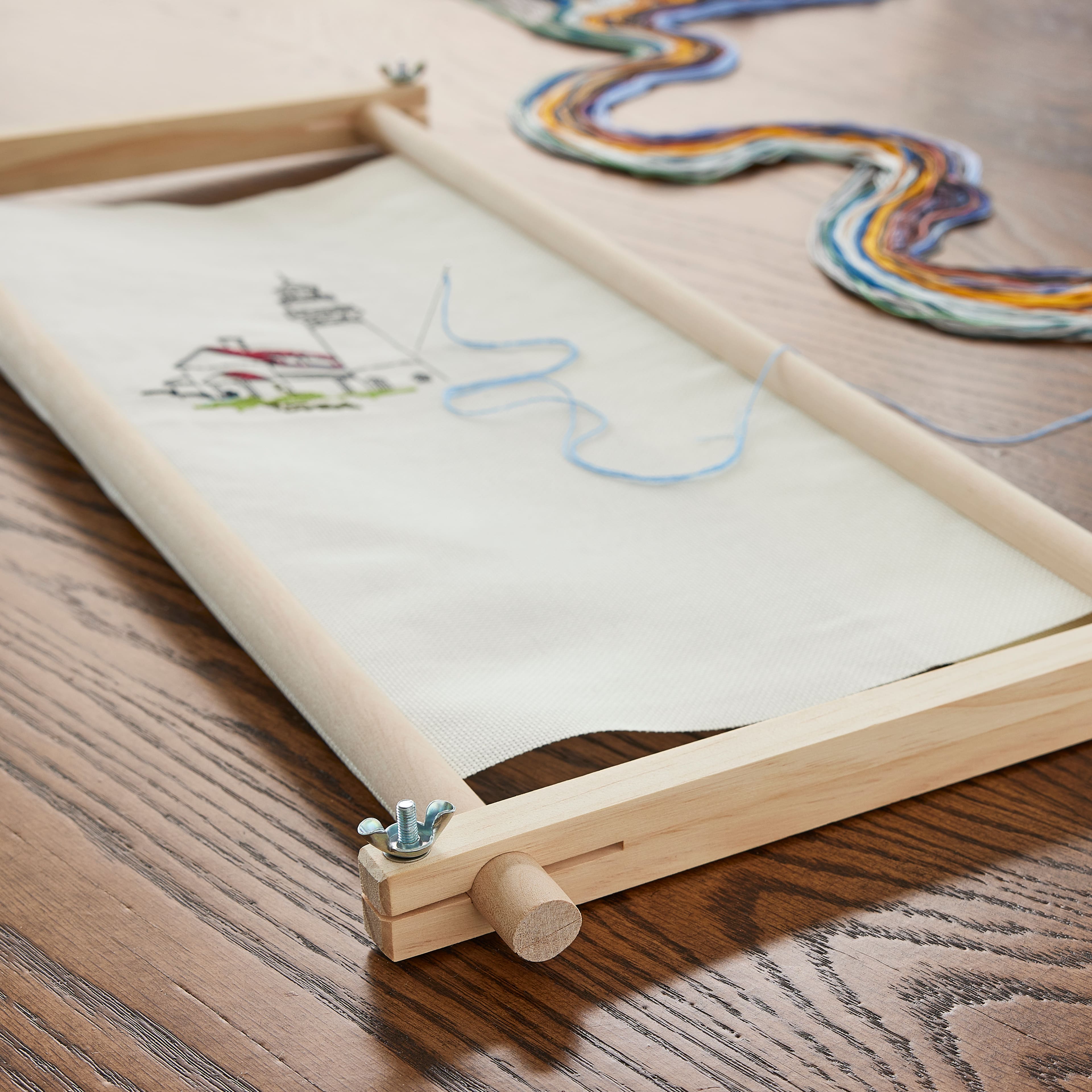 Needlework Scroll Frame by Homecrafters in Natural | 9 x 24 | Michaels