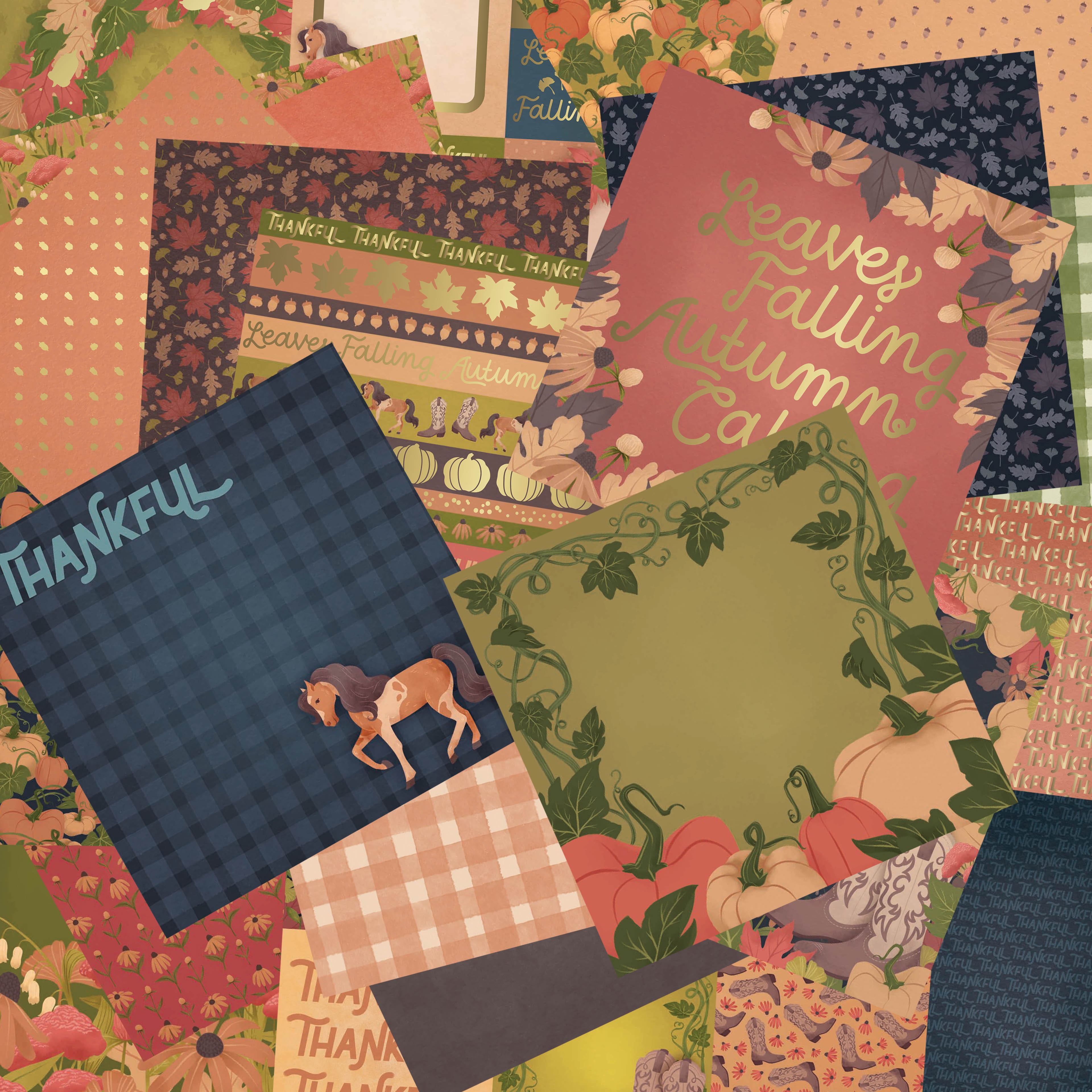 Craft Smith 12" x 12" Western Harvest Paper Pad