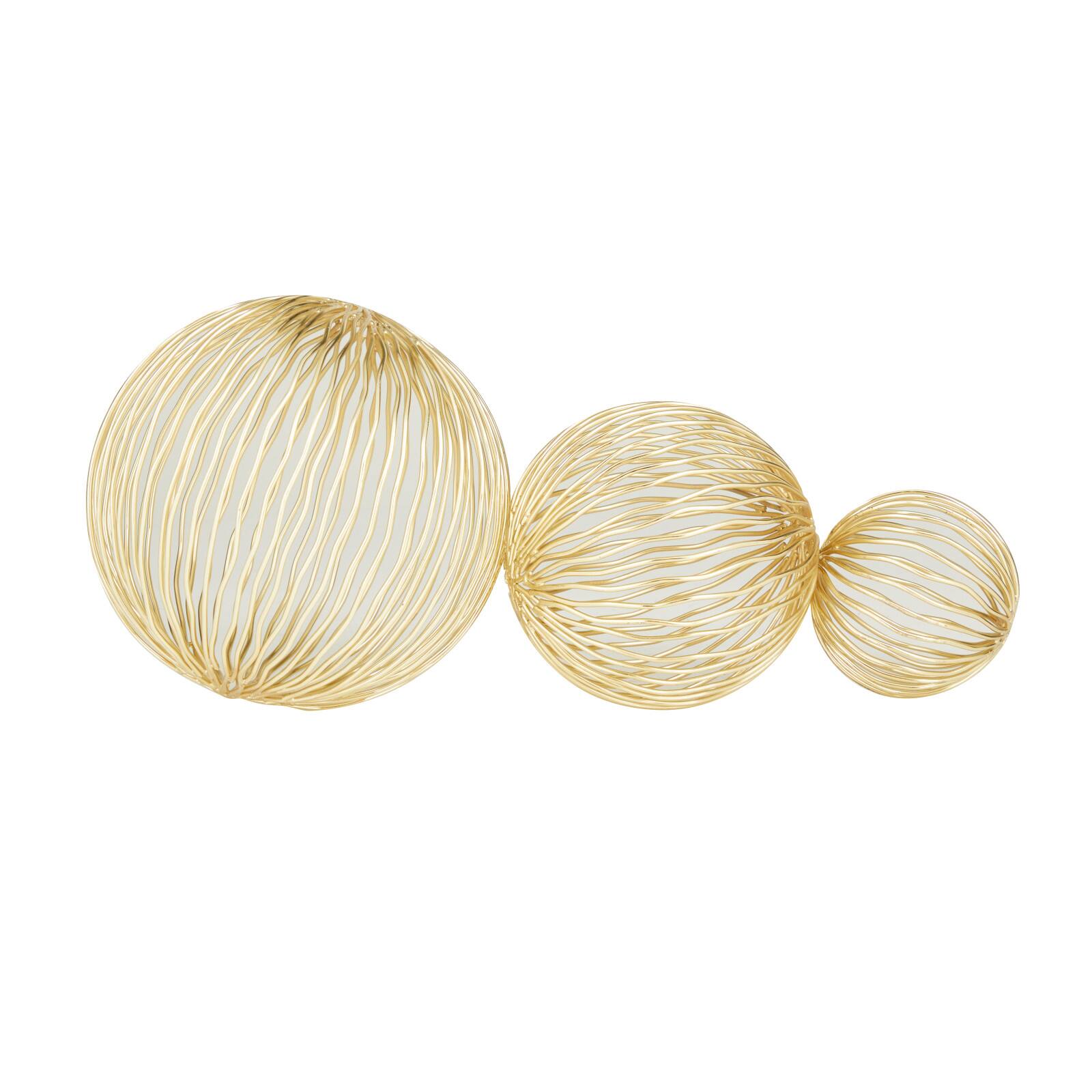 Gold Iron Glam Abstract Sculpture By Cosmoliving By Cosmopolitan