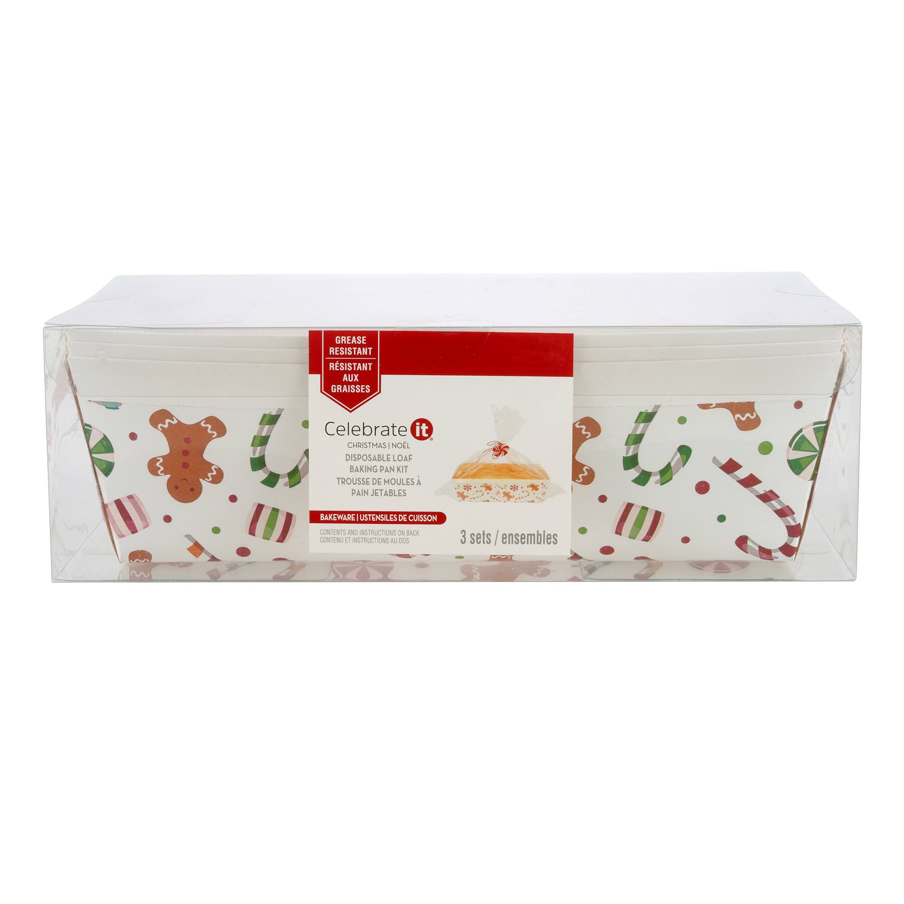 5.9 Gingerbread Candy Disposable Tube Baking Pan Kit by Celebrate It™