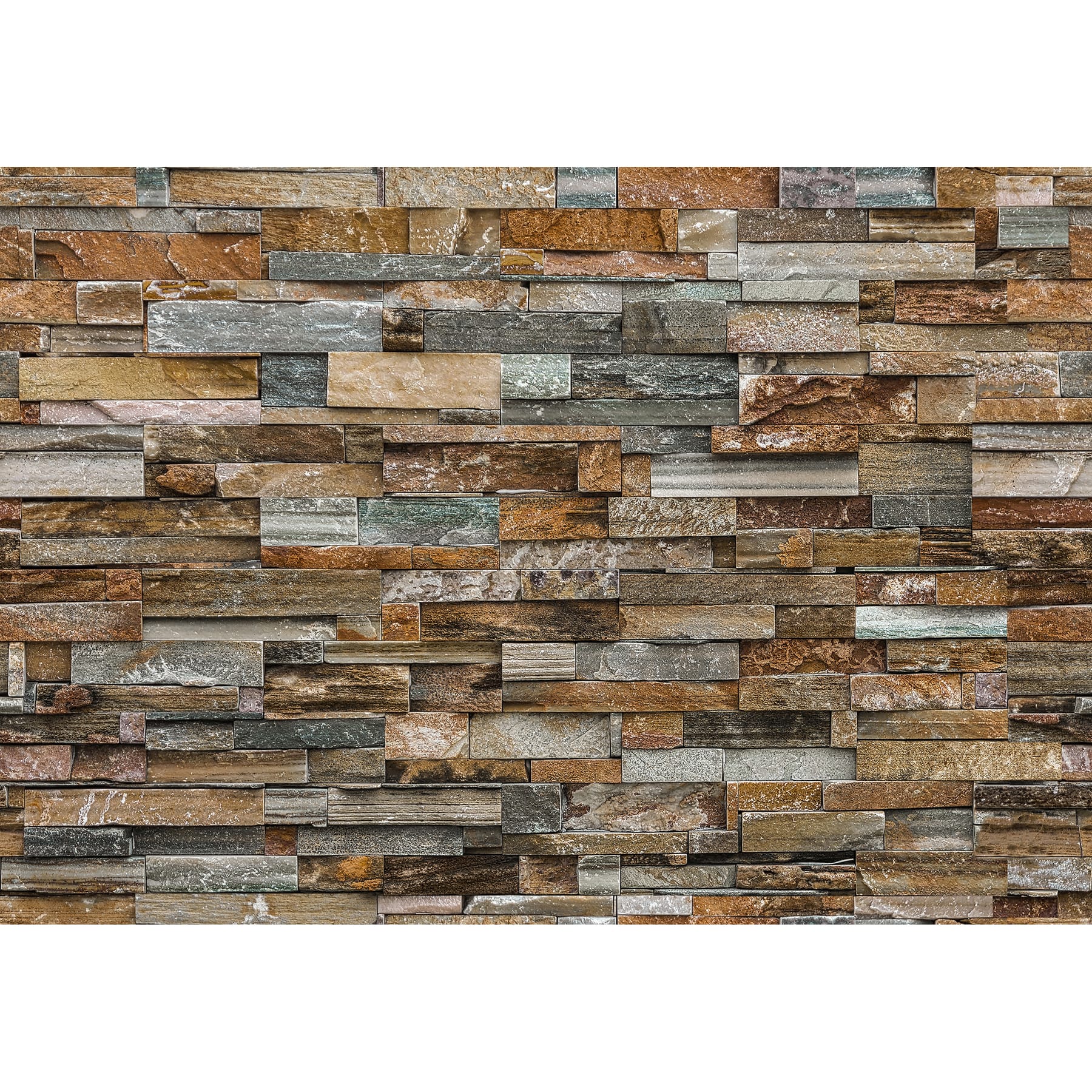 Ideal Décor Colorful Stone Wall Mural