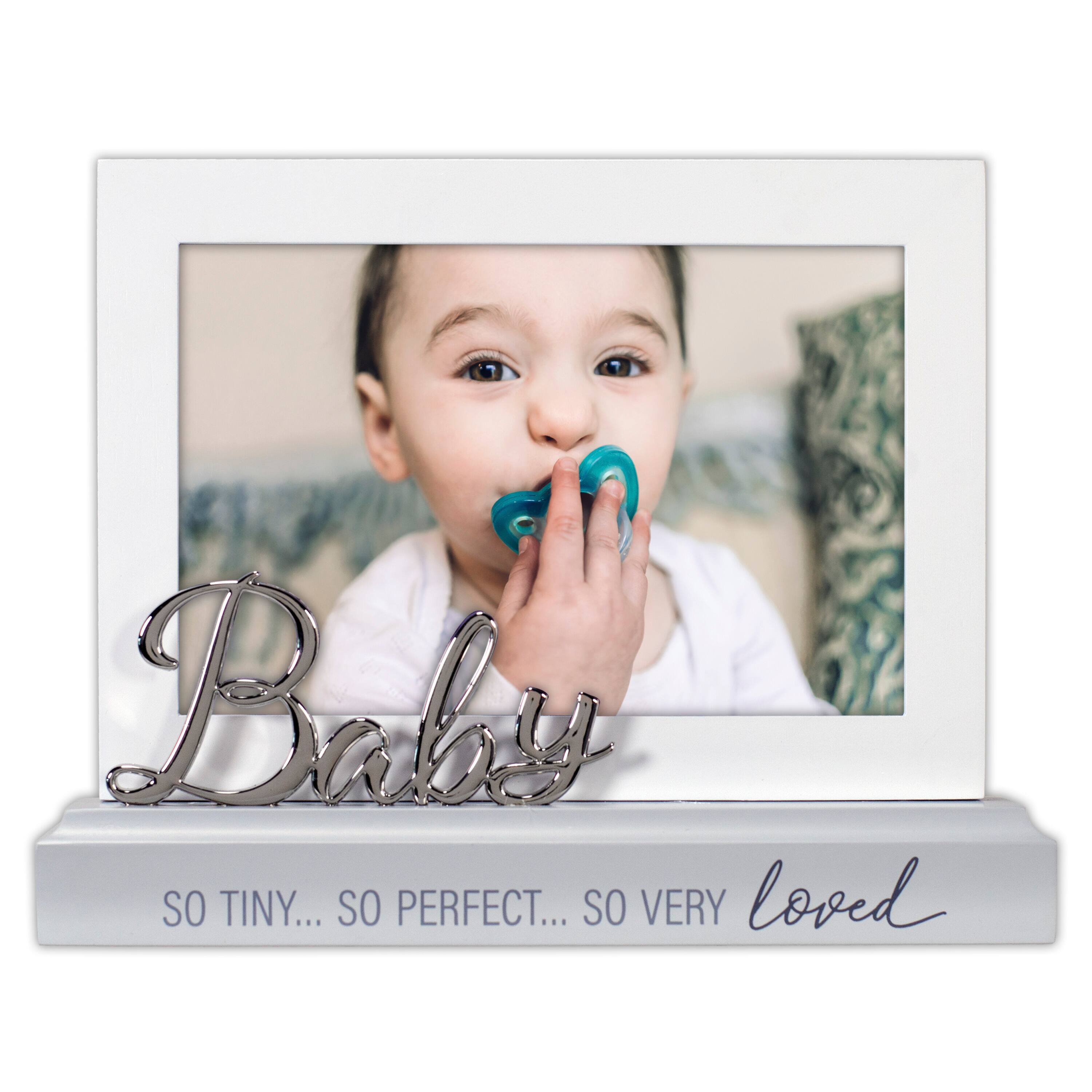 Malden International Designs Baby 4" x 6" Platform Photo Frame