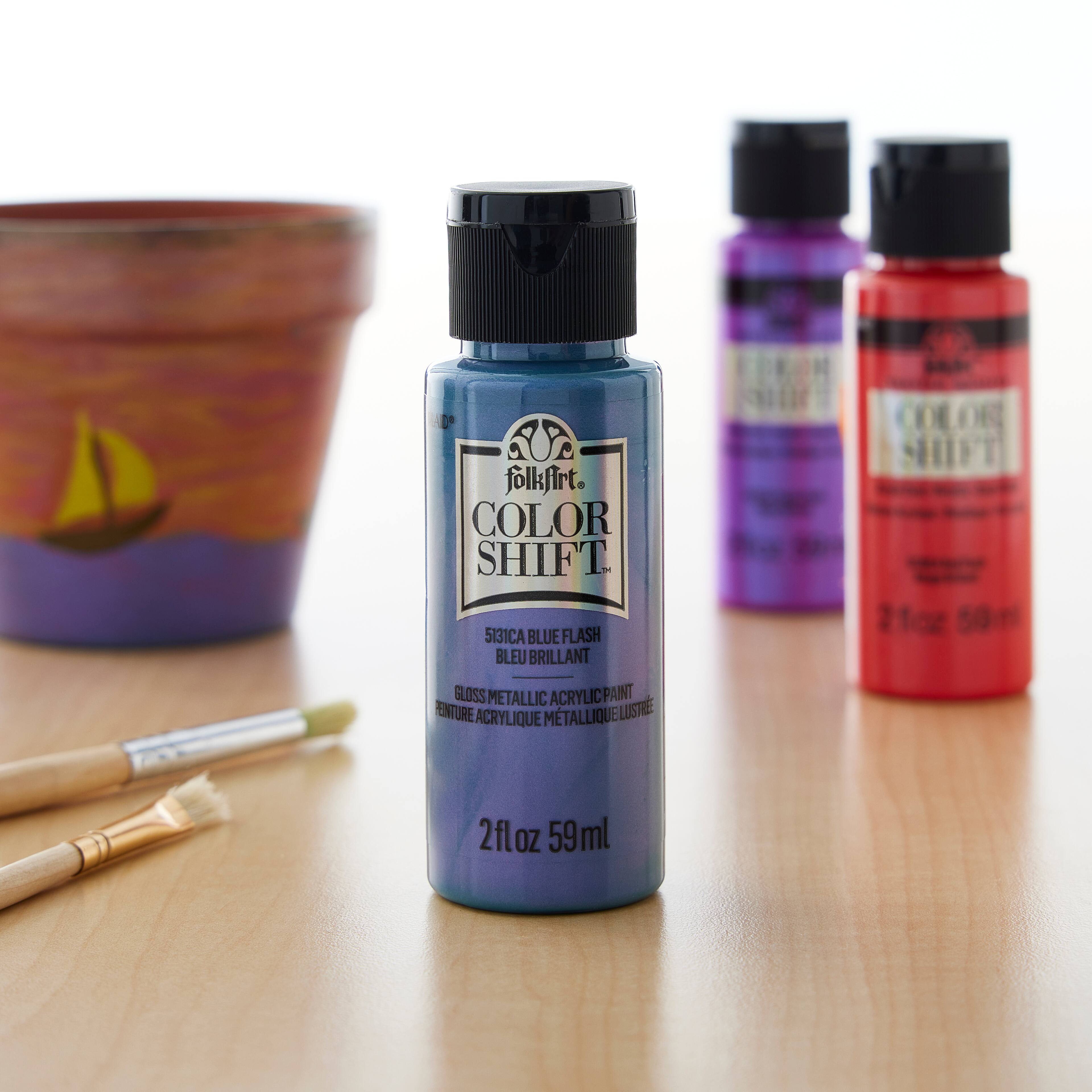 12 Pack: FolkArt® Color Shift™ Gloss Finish Metallic Acrylic Paint