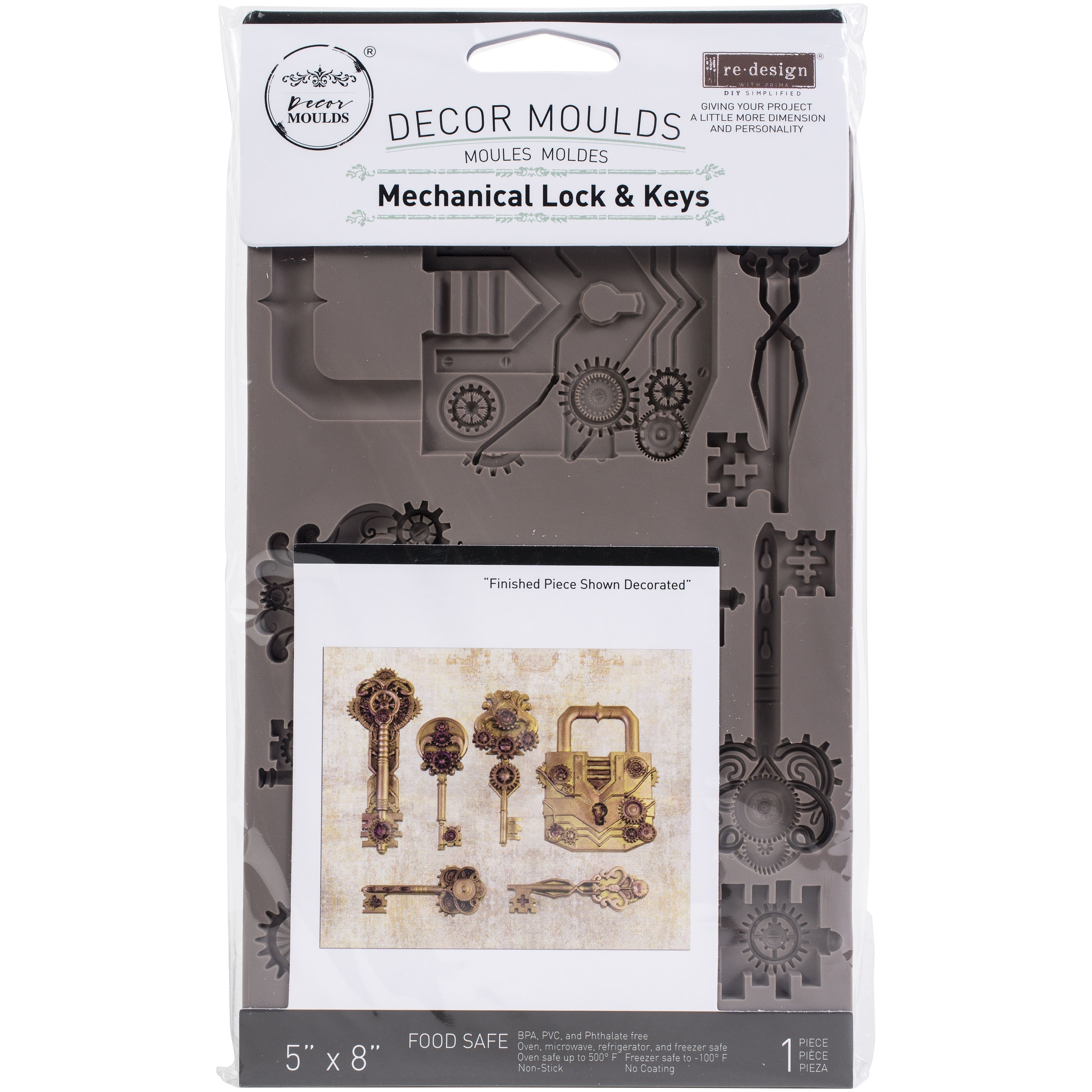 Redesign with Prima® Decor Mould® Mechanical Lock & Keys Silicone Mold ...