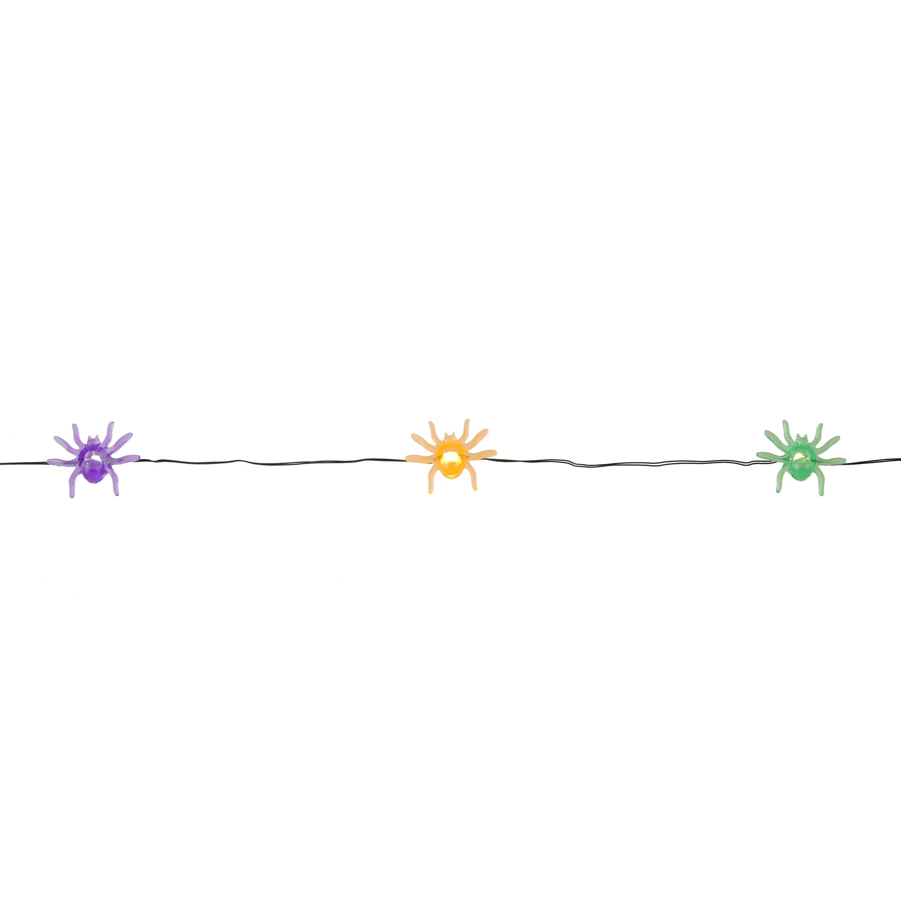 18ct. Warm White LED Spider Icon String Lights by Ashland&#xAE;