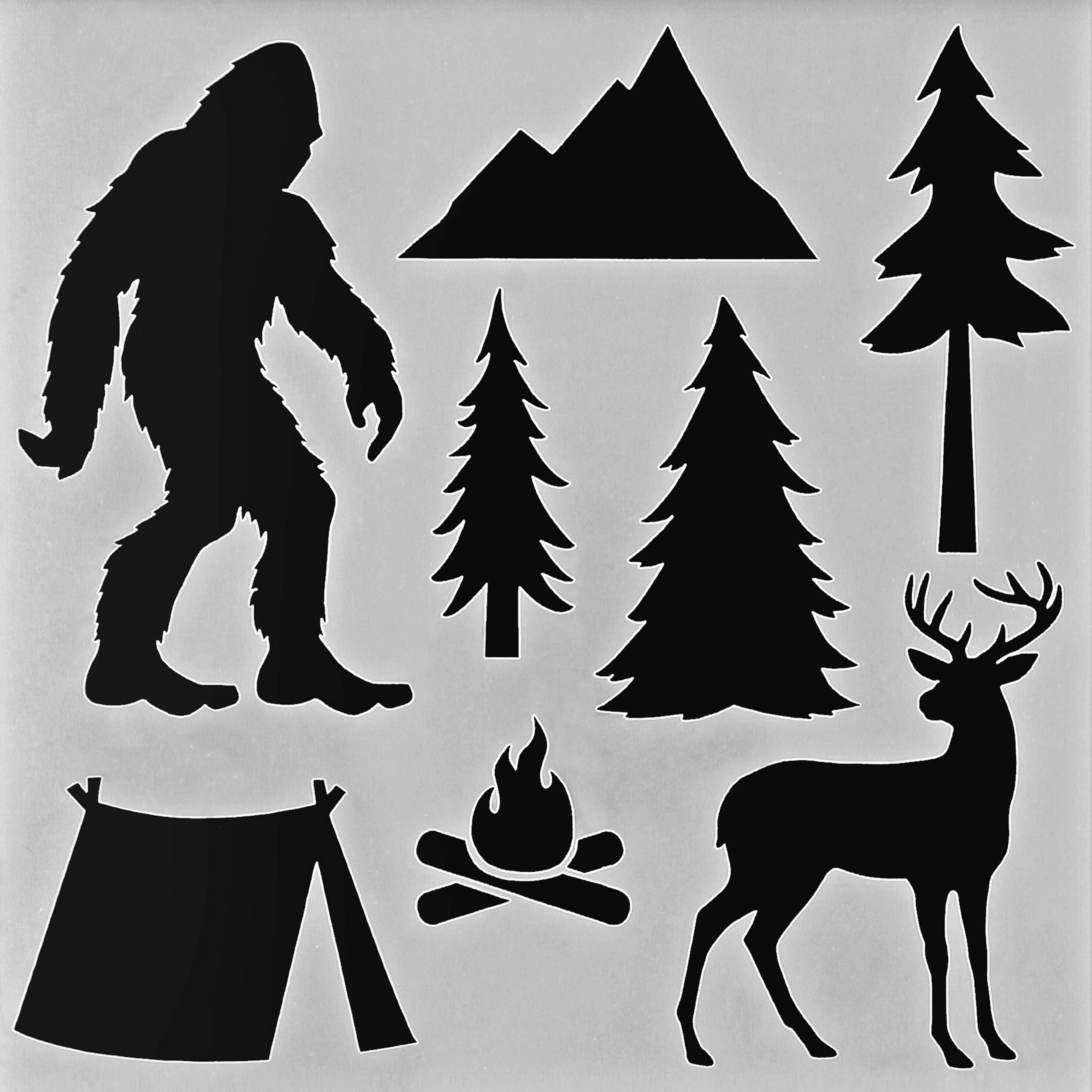 PA Essentials Bigfoot &#x26; Sasquatch Stencil, 12&#x22; x 12&#x22;