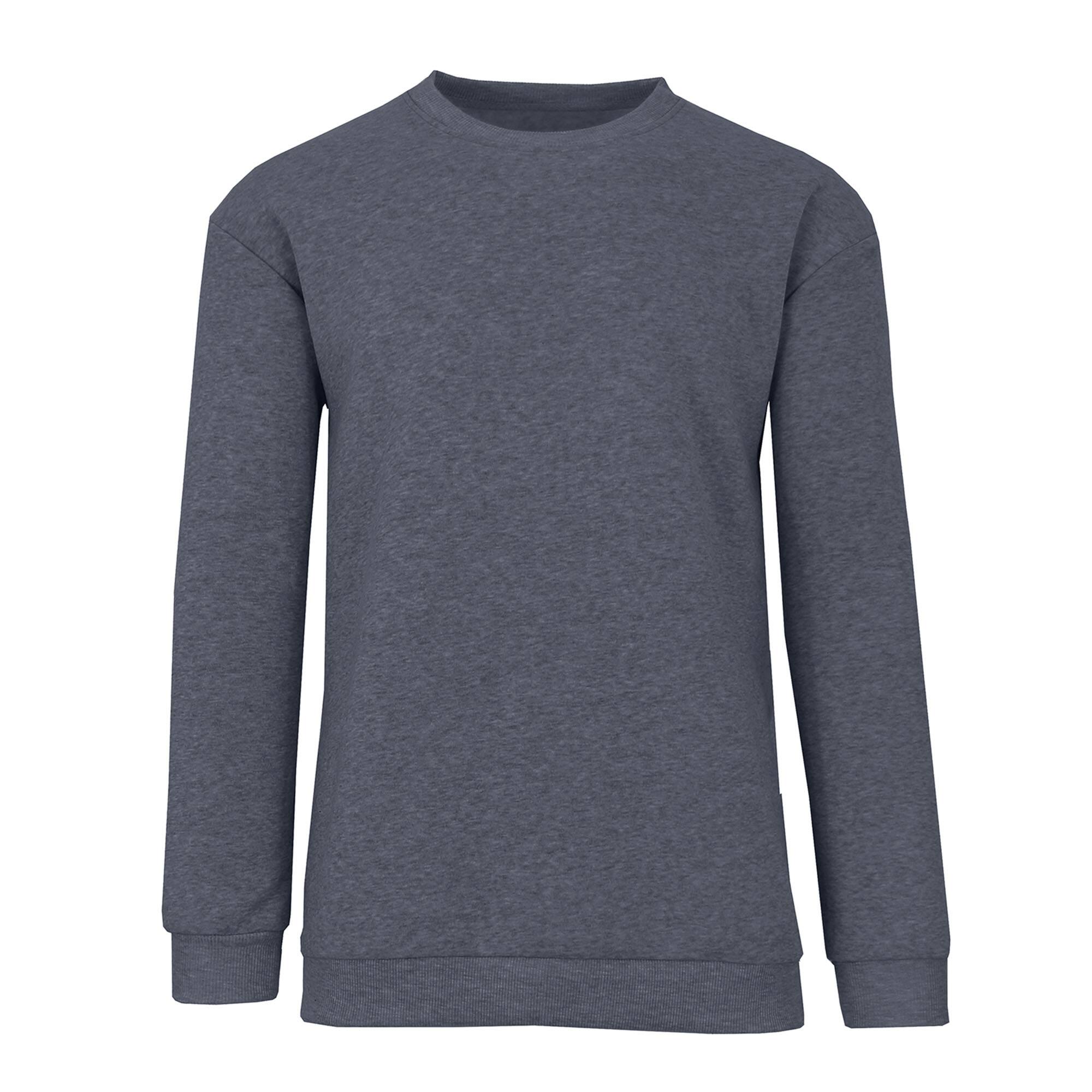 Galaxy by Harvic Crew Neck Fleece-Lined Men's Pullover Sweatshirt