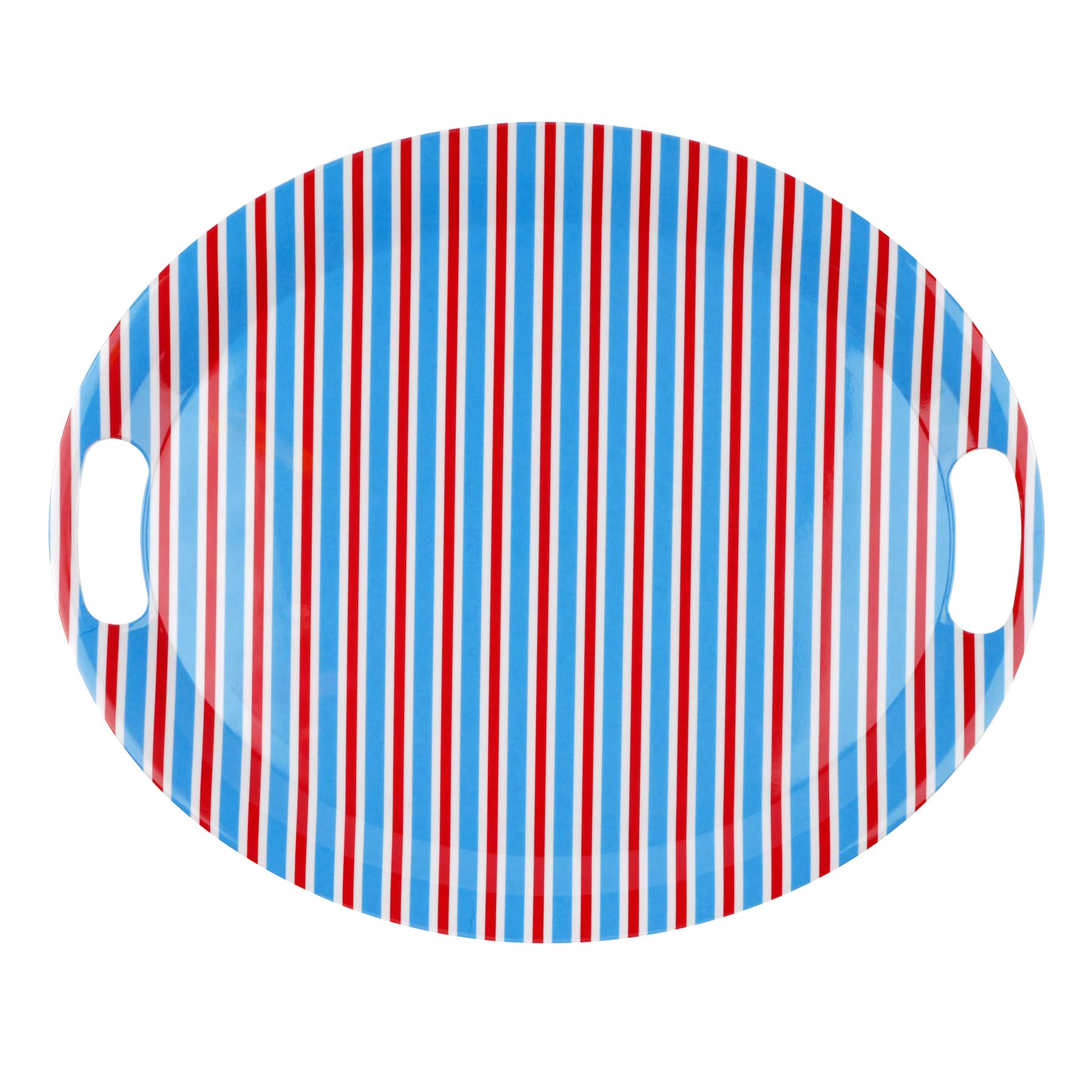 19.5" Red, White & Blue Patriotic Melamine Platter by Celebrate It®