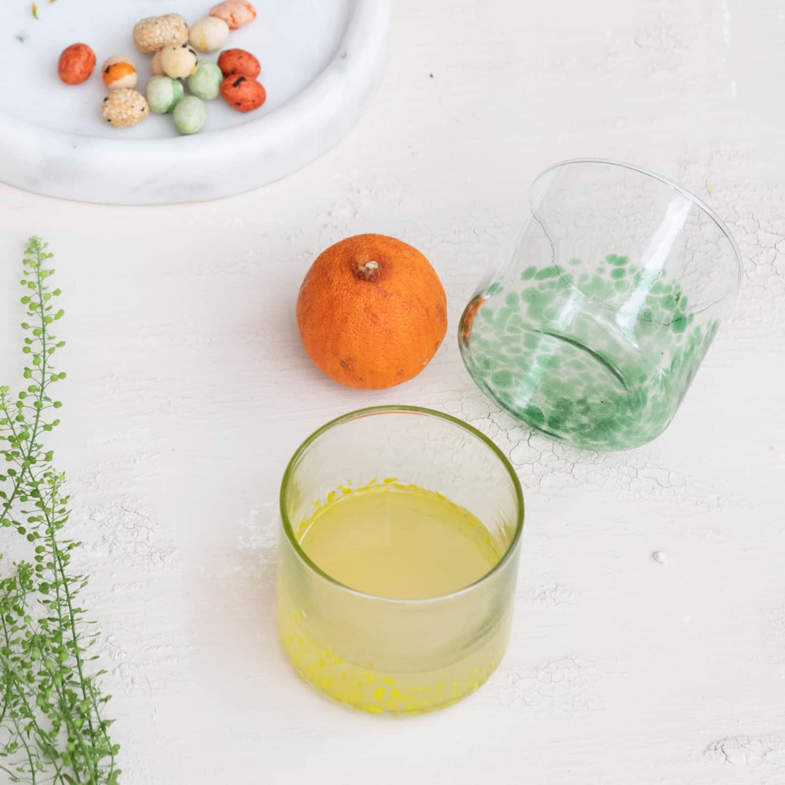 Hello Honey® 8oz. Multicolor Festive Confetti Hand-Blown Drinking Glasses, 4ct.