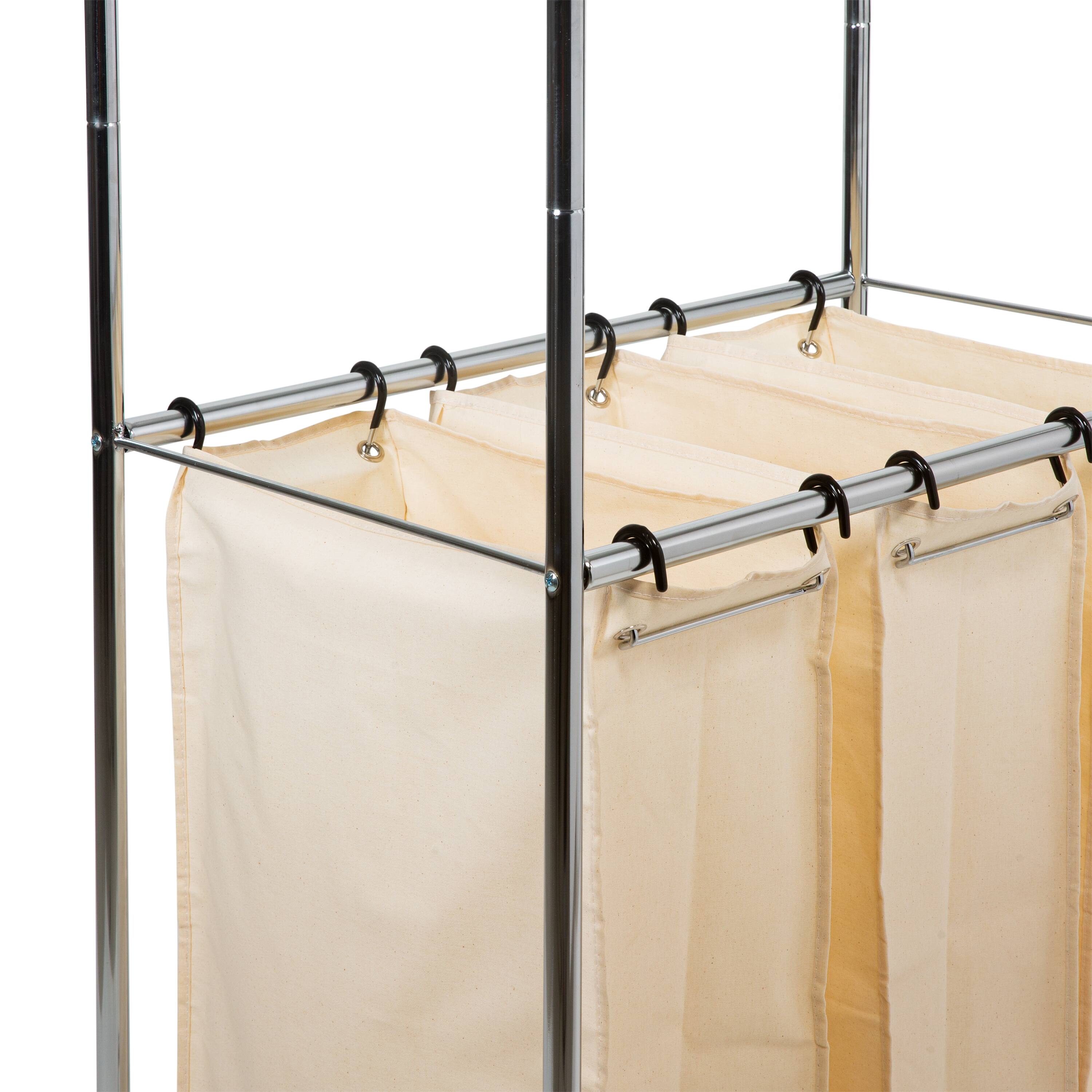 Organize It All Laundry Sorter With Canvas Bags
