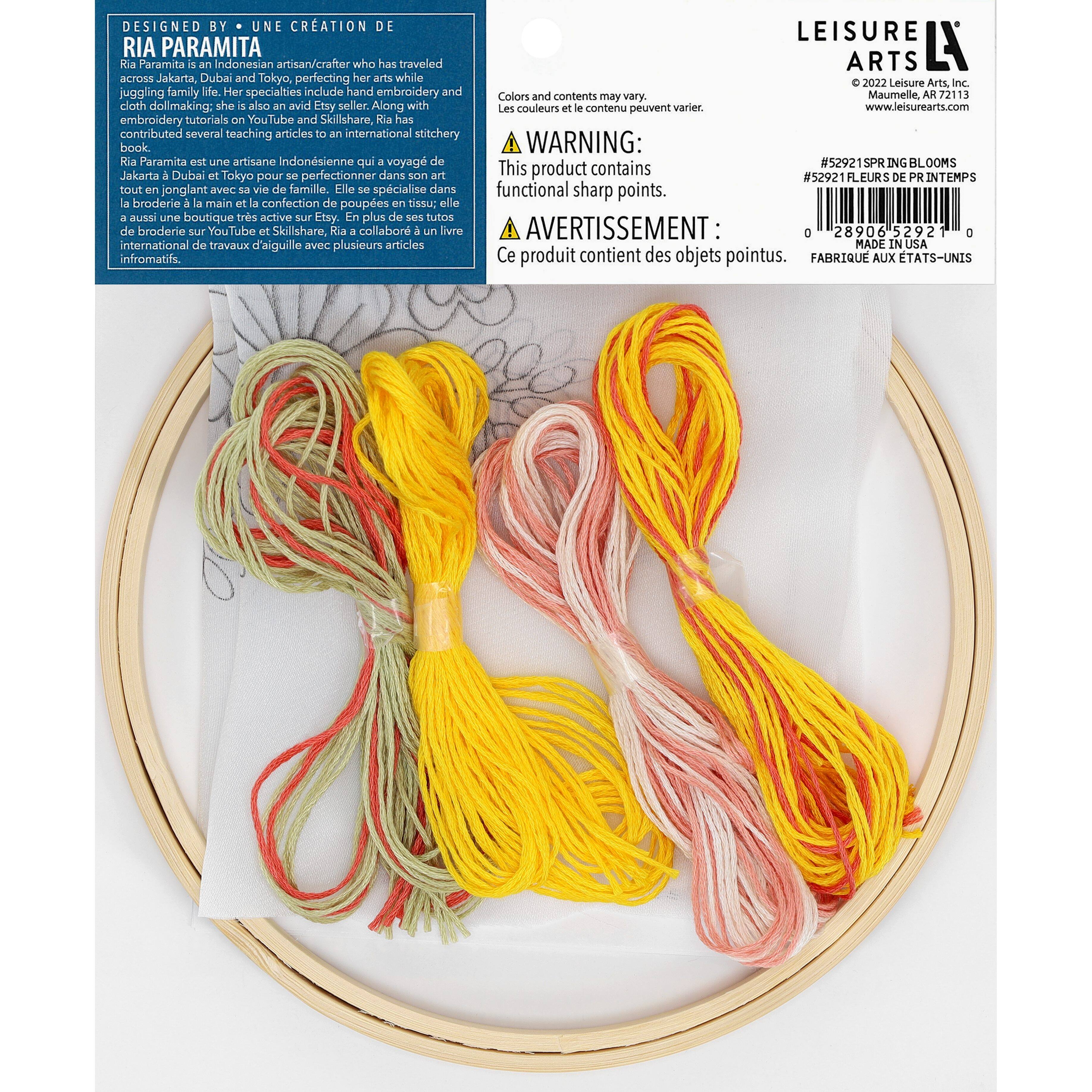 Leisure Arts&#xAE; Spring Blooms Embroidery Kit