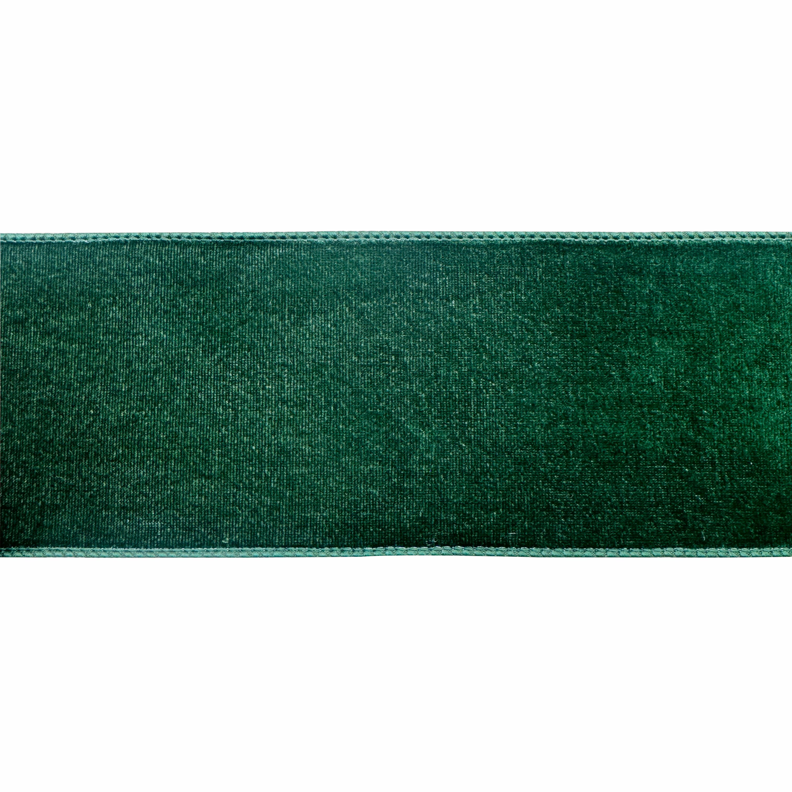 3.5" x 25ft. Green Wired Velvet Ribbon by Celebrate It®