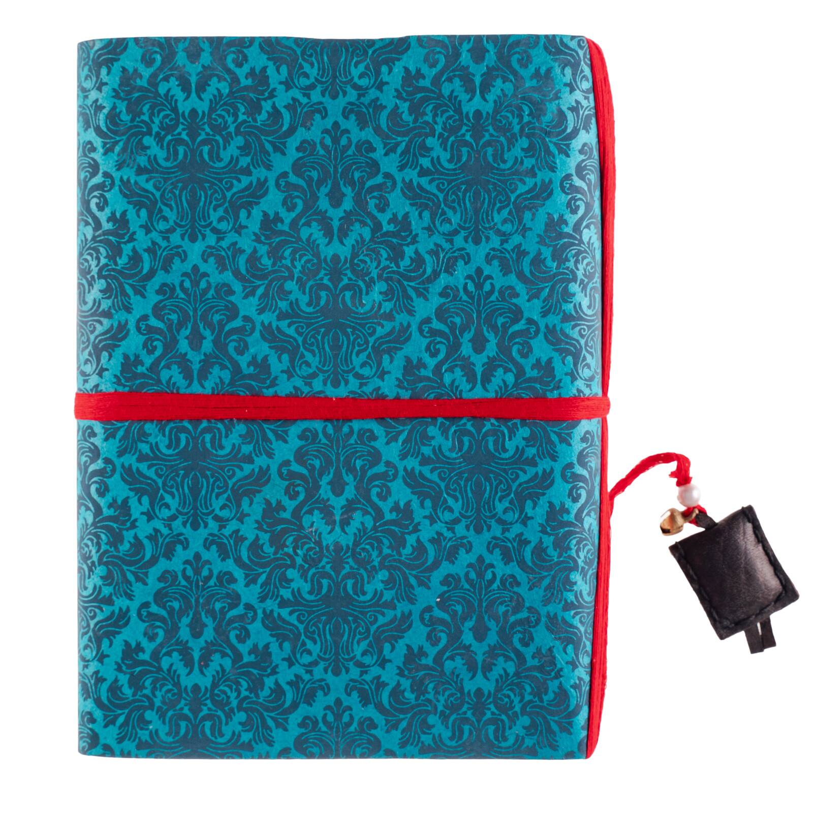 Lama Li Mixed Media Brocade Journal, 6" x 8"