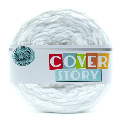Lion Brand® Cover Story Yarn, Color: Snow | Michaels