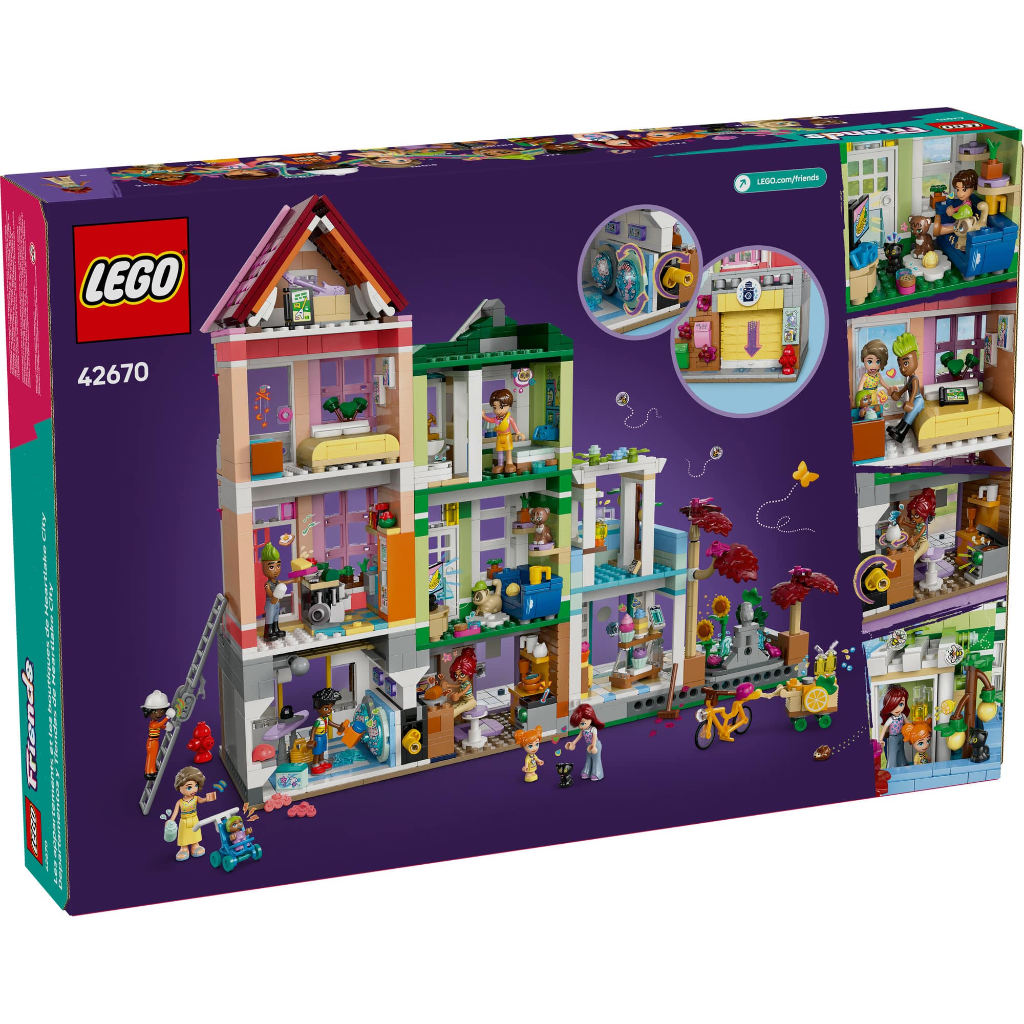 LEGO® Friends Heartlake City Apartments and Stores Model Kit 42670