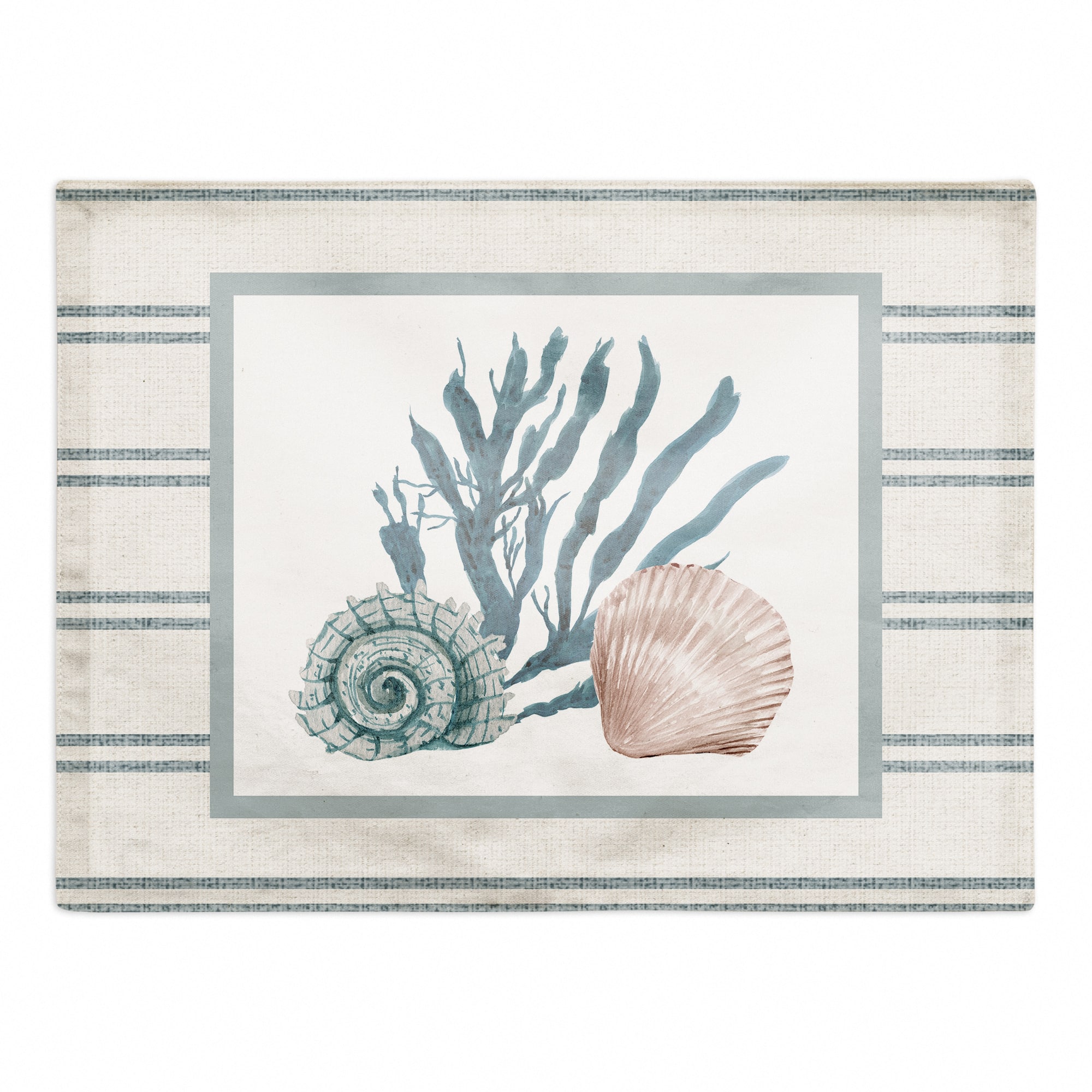 Snail and Olive Shell 14&#x22; x 18&#x22; Cotton Twill Placemat