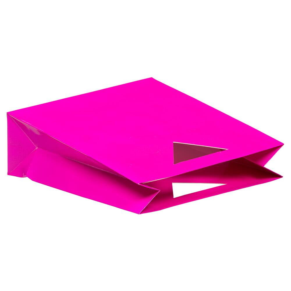 JAM Paper Medium Glossy Gift Bags with Triangle Handle, 3ct.