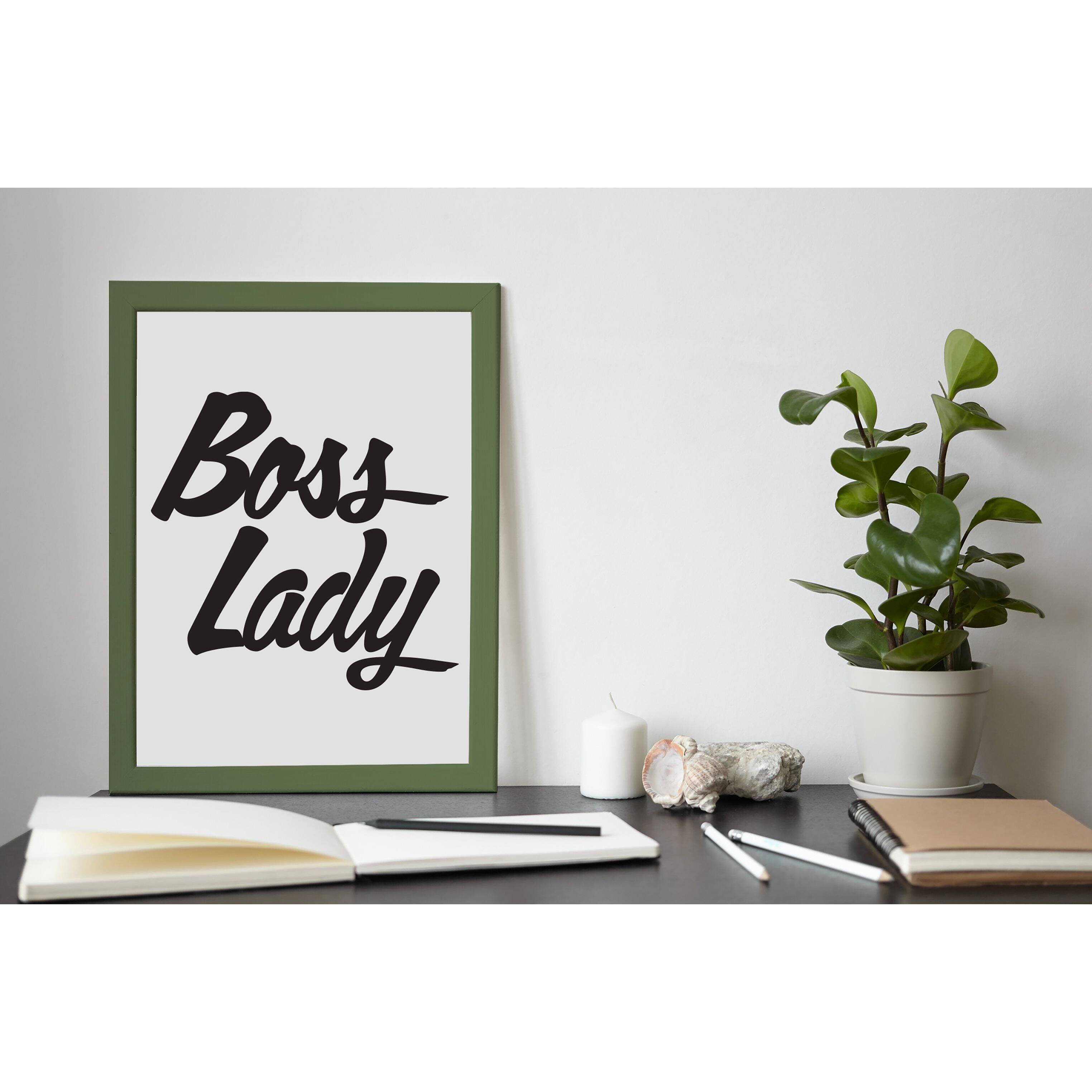Leisure Arts&#xAE; Vinyl Boss Lady Black Wall Decal