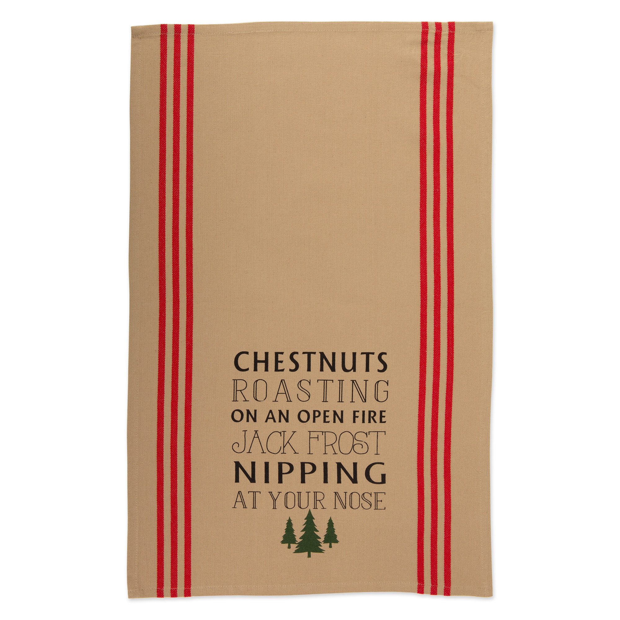 DII® Assorted Stag Christmas Print Dishtowel Set