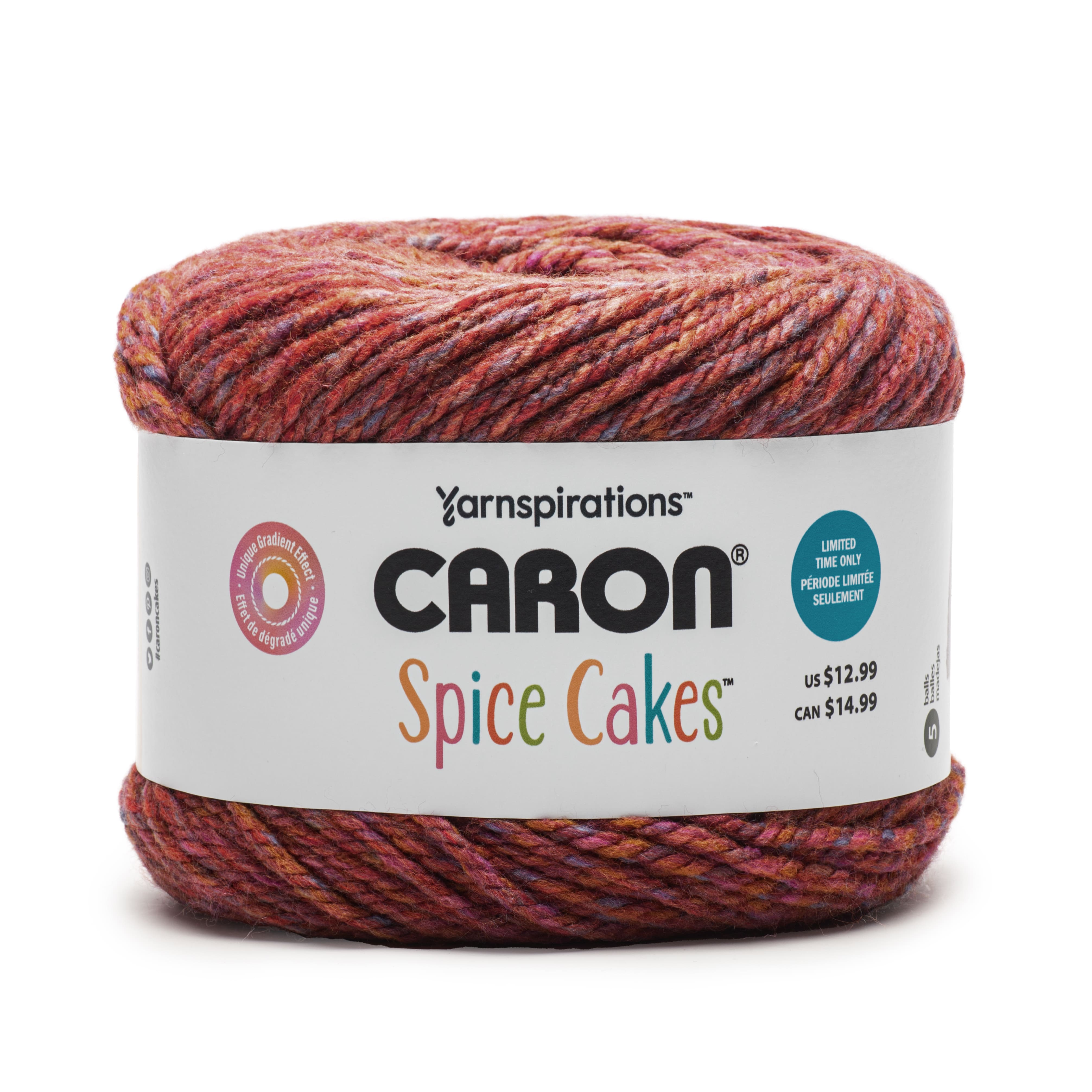 Caron Anniversary Cake Super Bulky Acrylic Yarn 1 in Spice 2024 Soiree