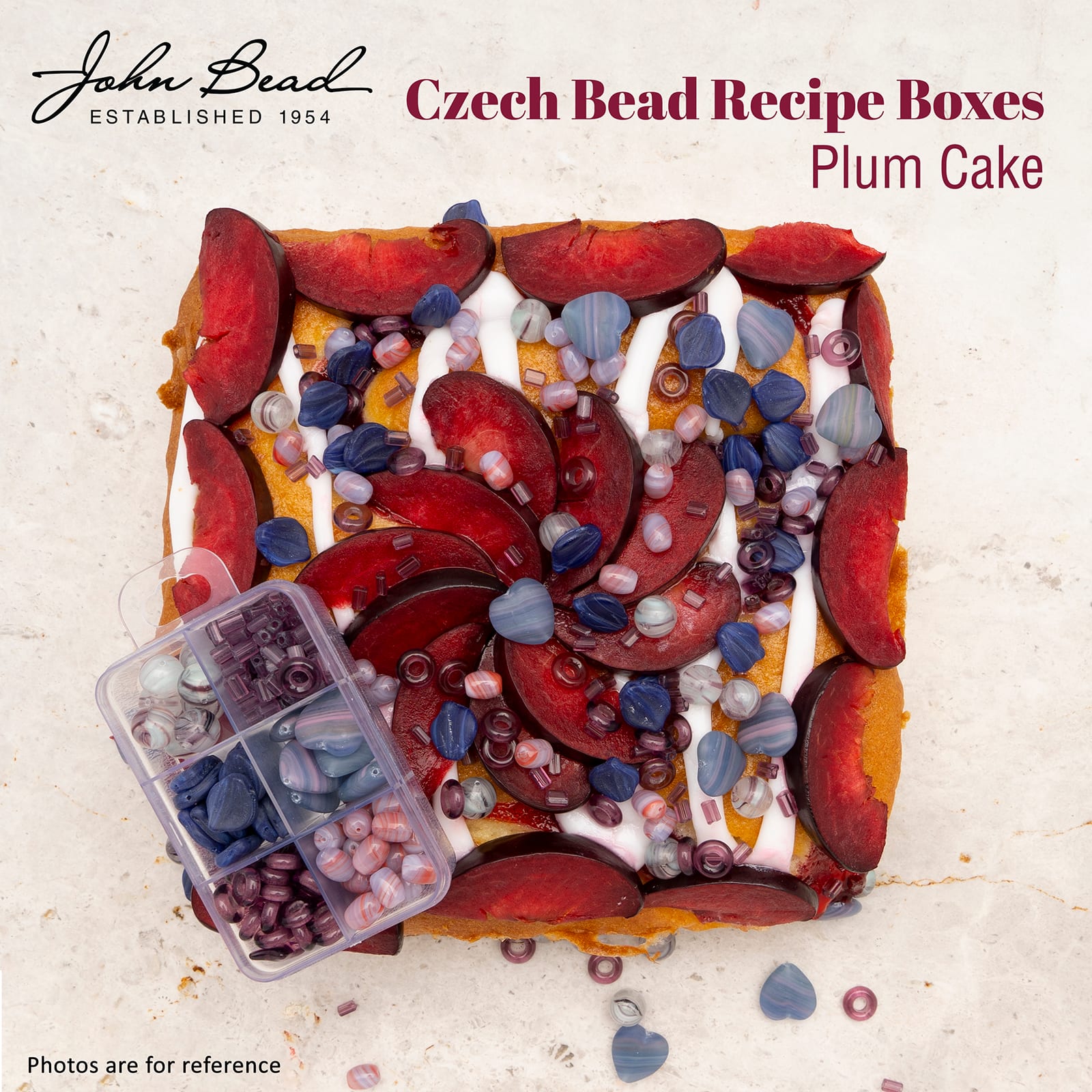 John Bead Czech Glass Recipe Box Beading Kit