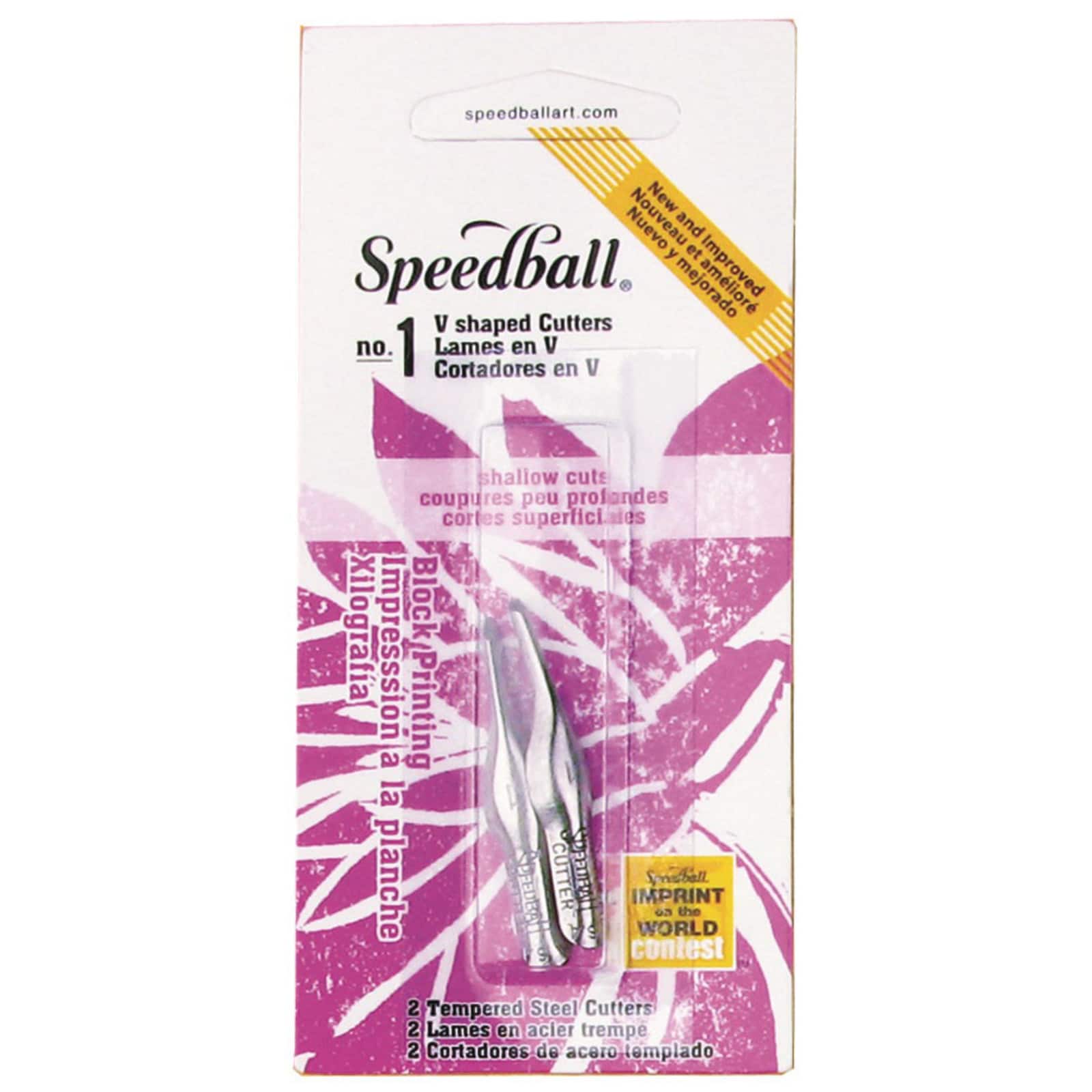 Speedball&#xAE; No. 1 V-Shaped Linoleum Cutters, 2ct.
