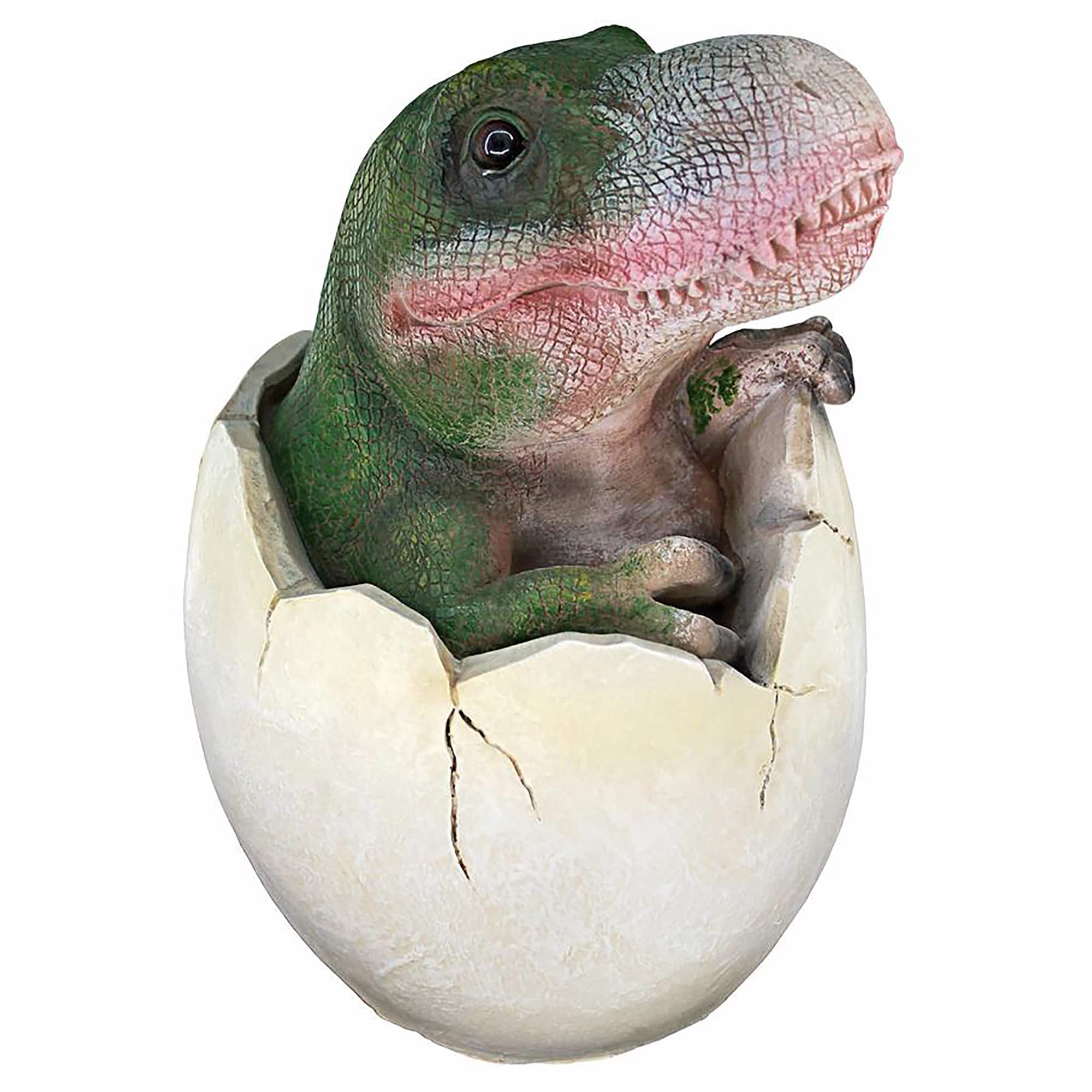 Design Toscano 8.5" Baby Tyrannosaurus Rex Dino Egg Statue